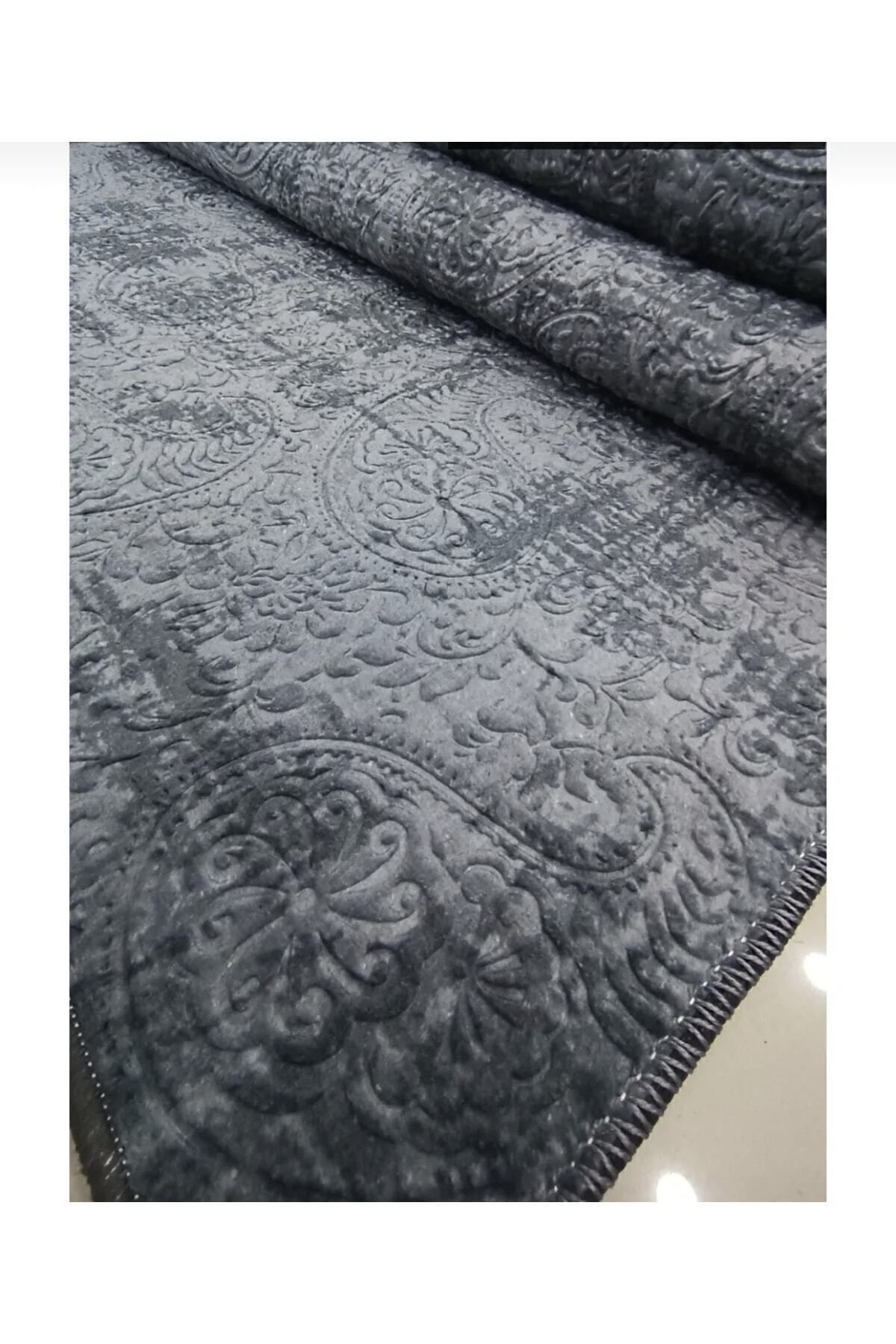 Anti-Slip Sole Carpet Runner Nevra Assos Grey