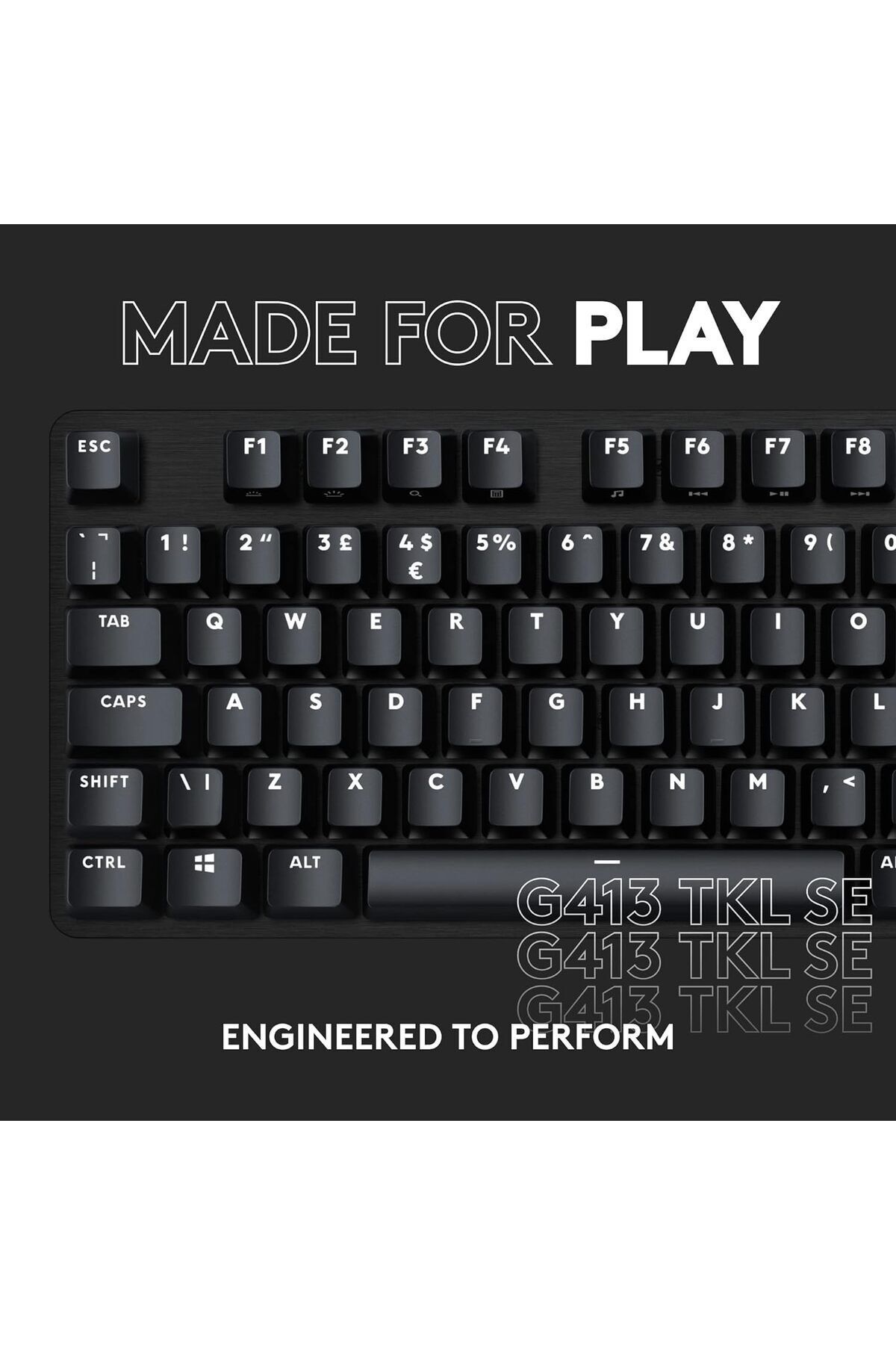 logitech-G413 TKL SE Mechanical Gaming Keyboard  with Tactile Mechanical Switches - Black 8