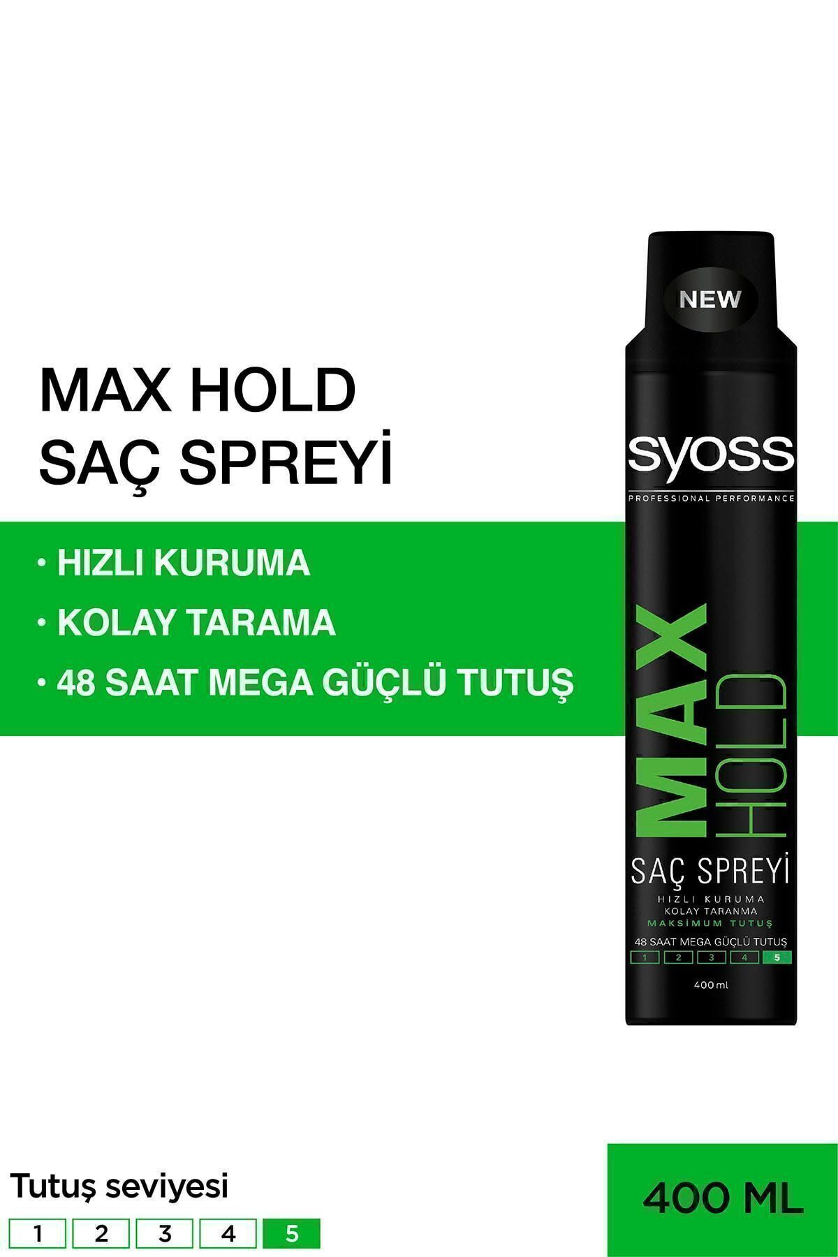 اسپری مو 400 میلی لیتر - حالت دهنده موثر Syoss