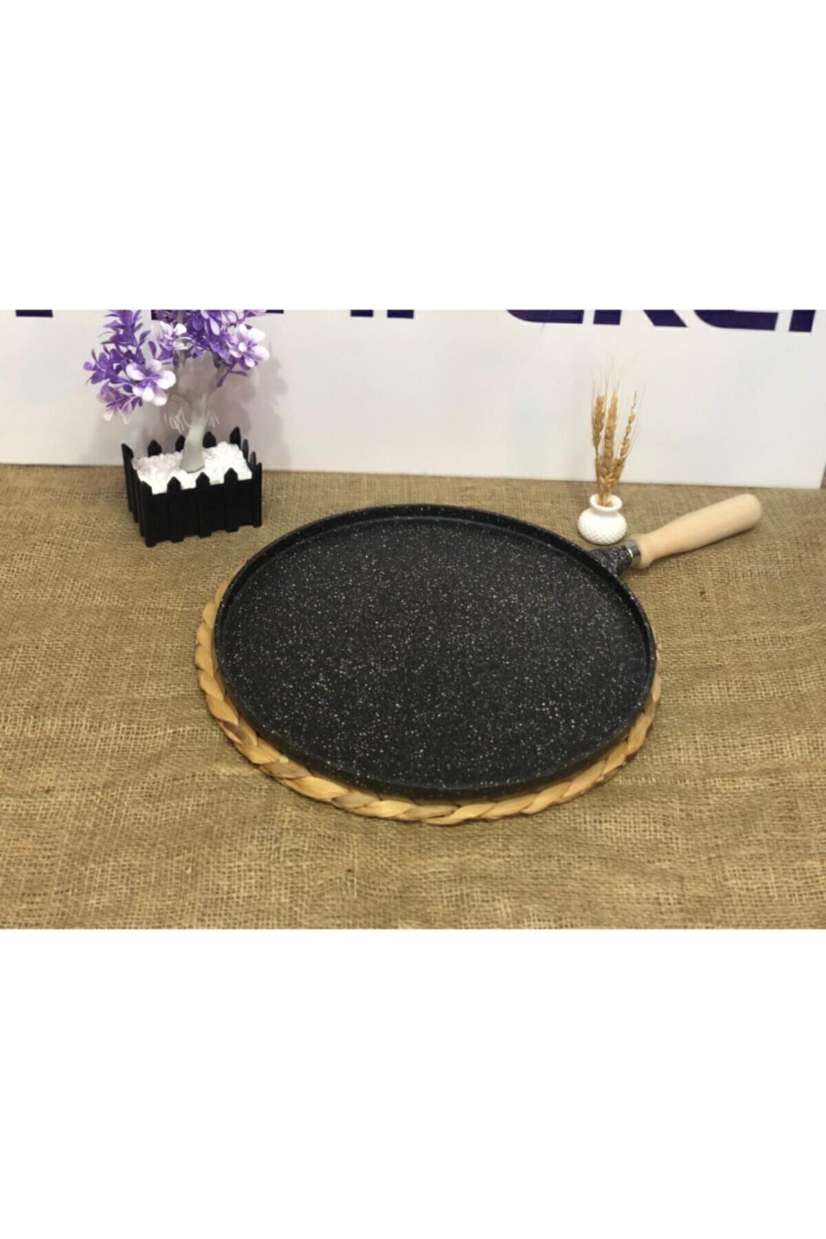 36 Cm Granit Döküm Gözleme Ve Bazlama Tavası Çok Amaçlı Tava