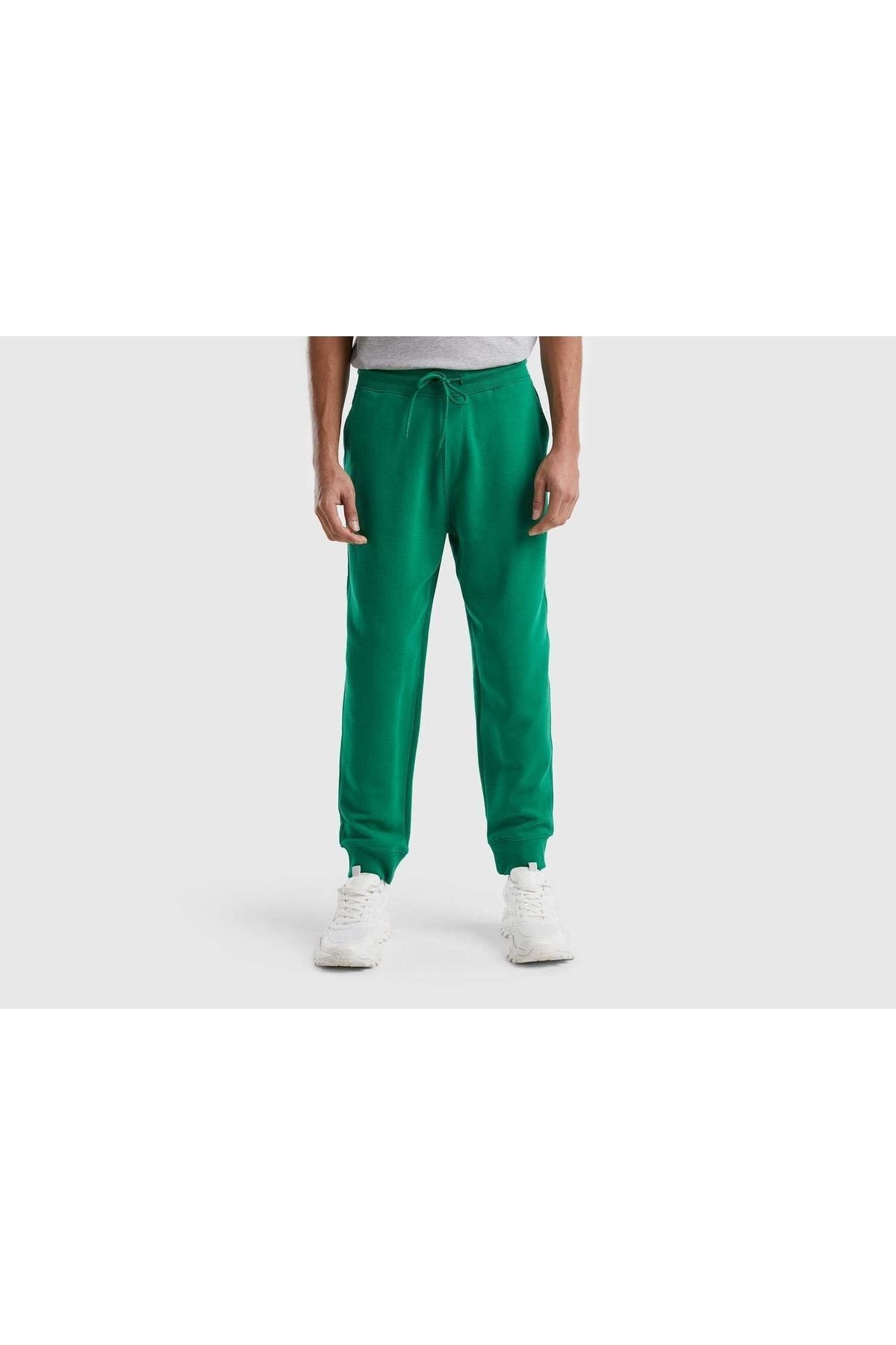 شلوار گرمکن مردانه سبز United Colors of Benetton | 123P3J68UF00K-256 اورجینال - تصویر 3
