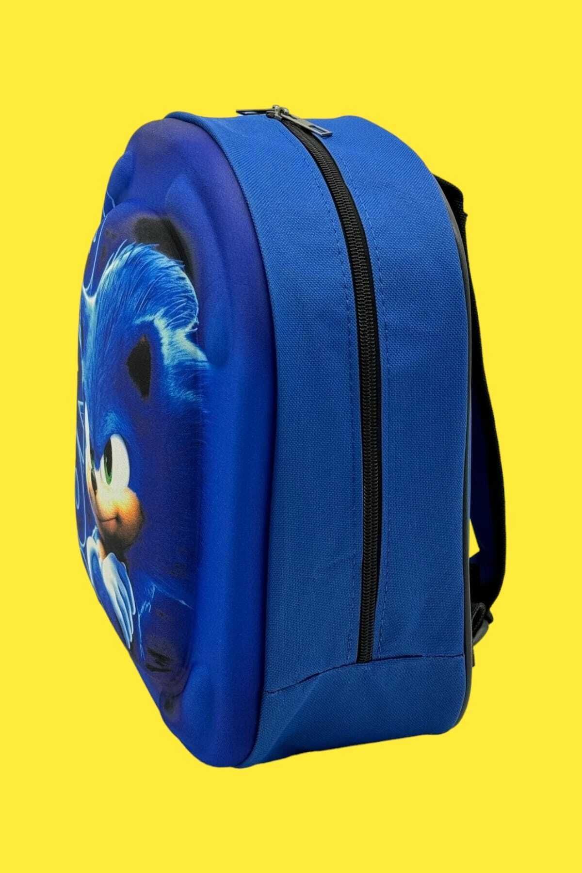 Tezzgelsin-Παιδικό σακίδιο πλάτης νηπιαγωγείου Hedgehog Sonic Character 3-6 ετών 5d ανάγλυφη υφασμάτινη σχολική τσάντα Eva 4