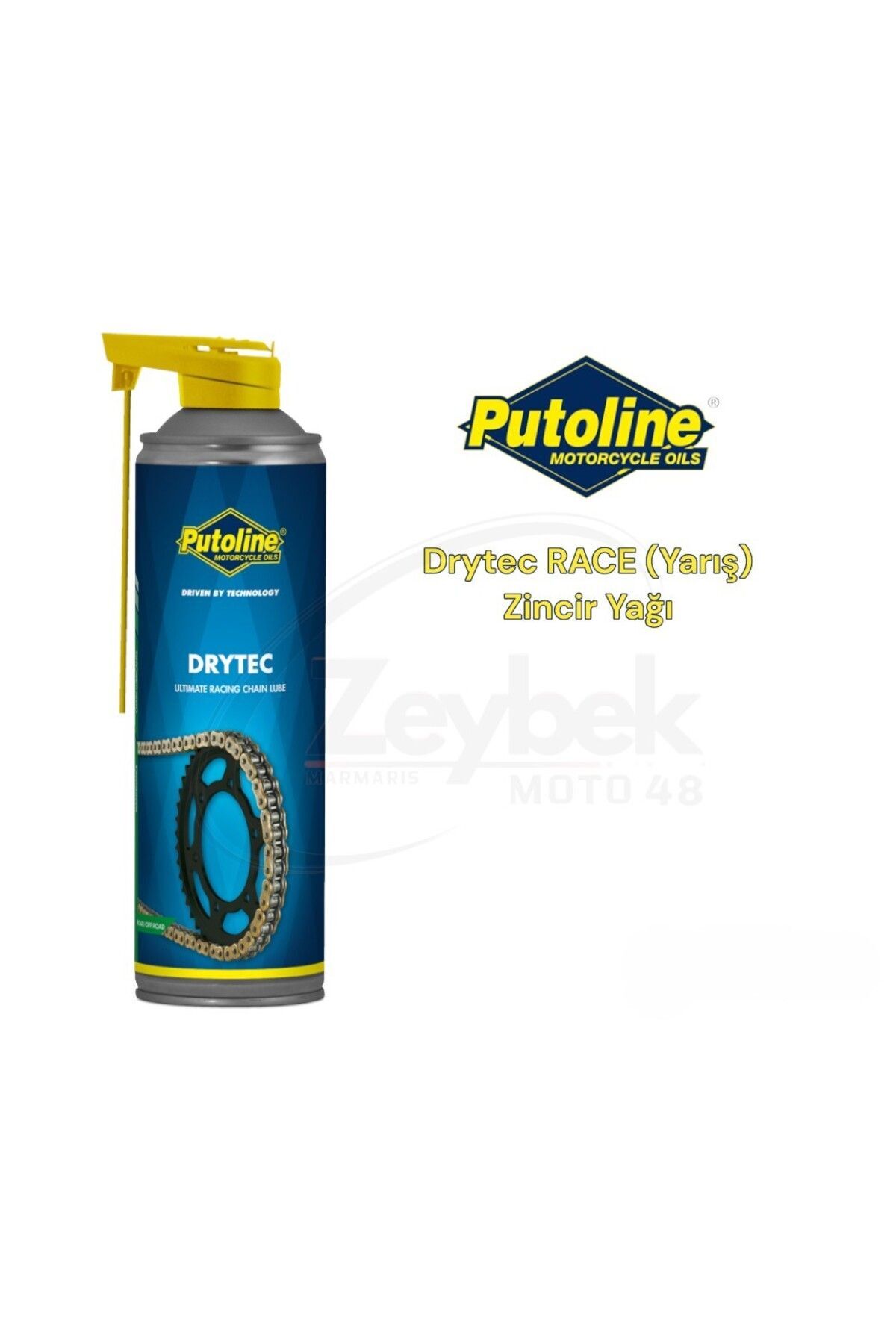 putoline 2025 Üretim 500 ml Aerosol Drytec (YARIŞ) Zincir Yağı Uyumlu