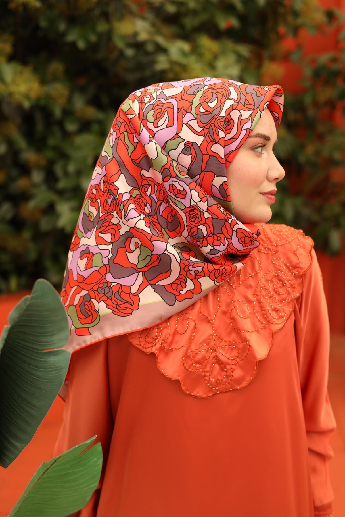 روسری زنانه خانه ابریشم | 11434-09 Silk Home - Image 2