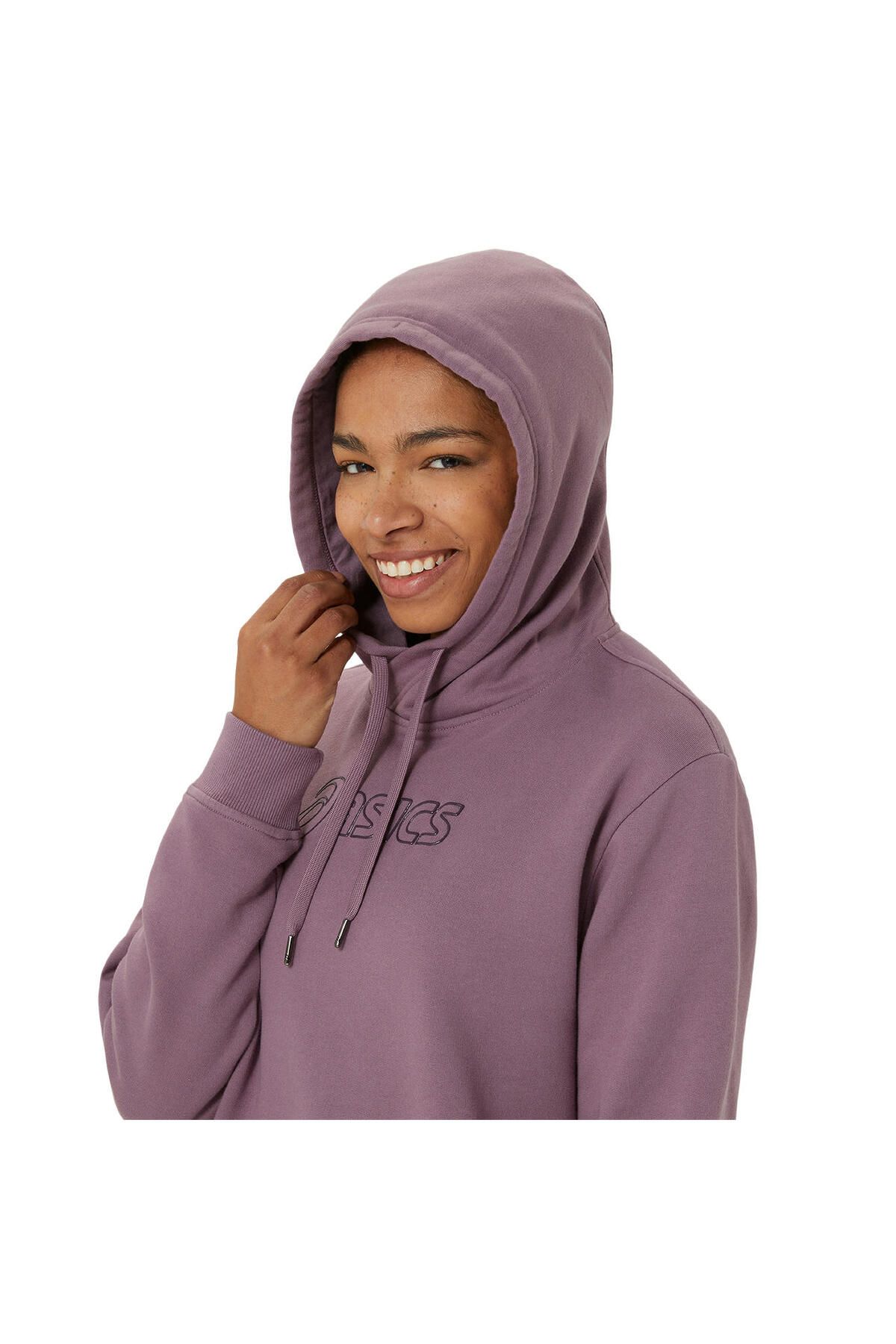 Asics Logo Oth Hoodie Kad n Gri Sweatshirt 2032c845 501 Kad n Giyim