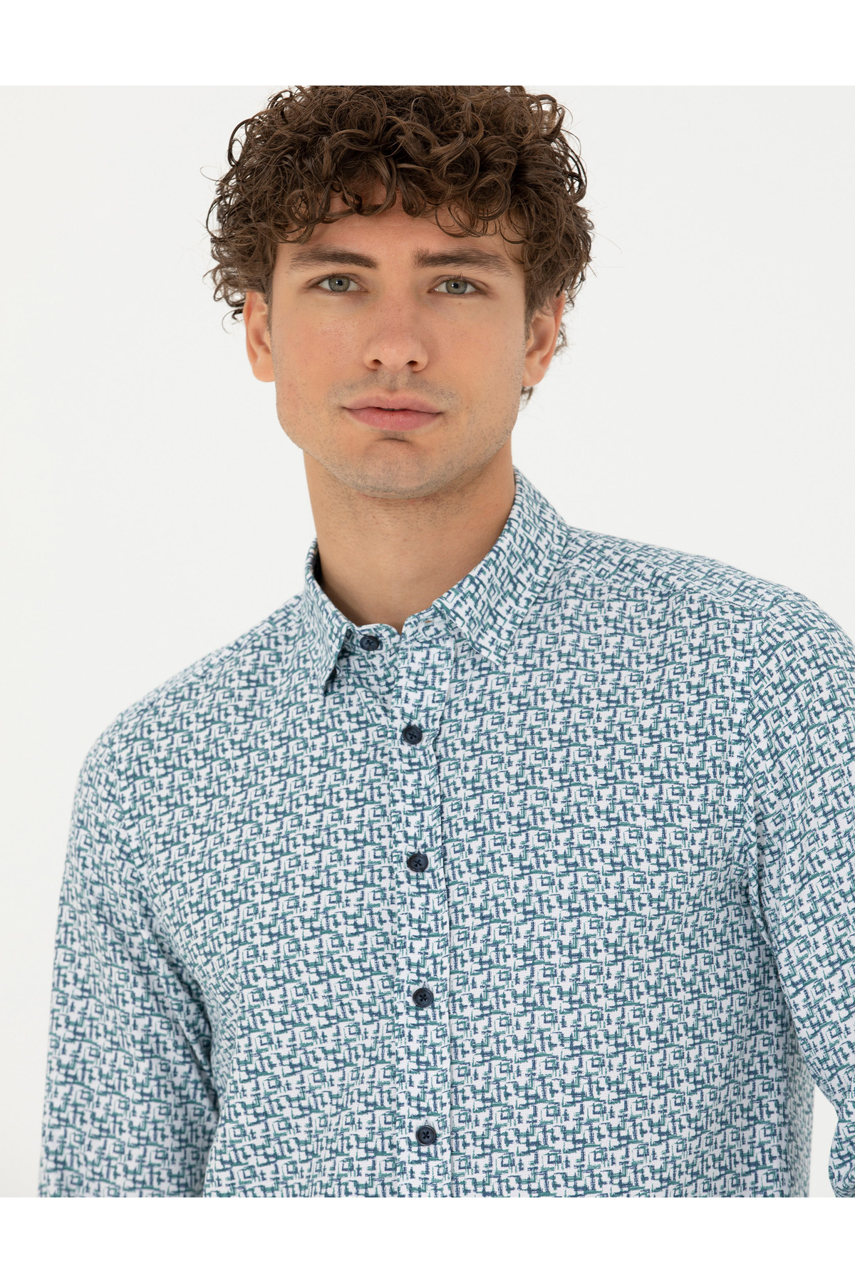 پیراهن مردانه پیر کاردین | 50276025-VR059 Pierre Cardin - Image 2