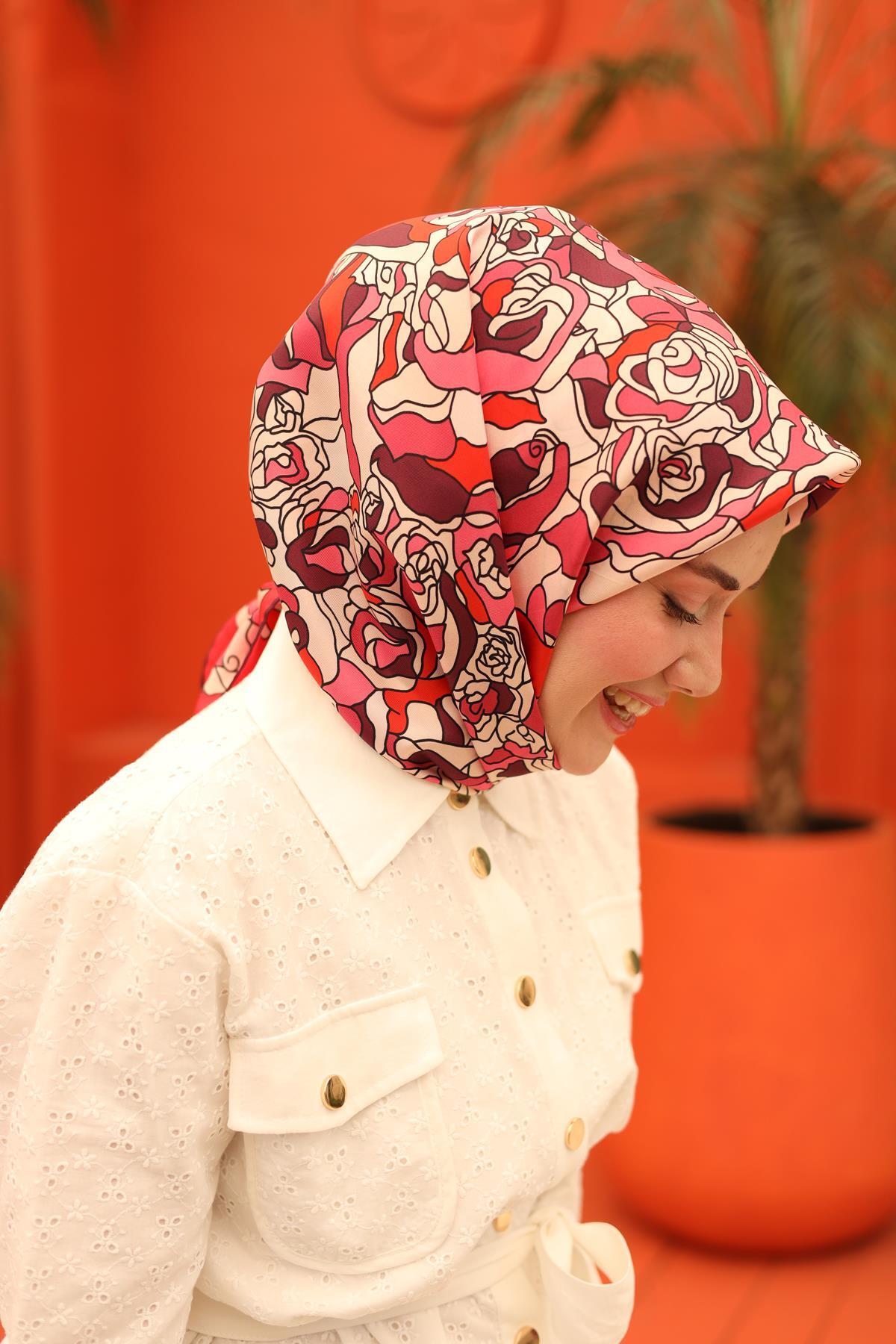 روسری زنانه خانه ابریشم | 11434-13 Silk Home - Image 3