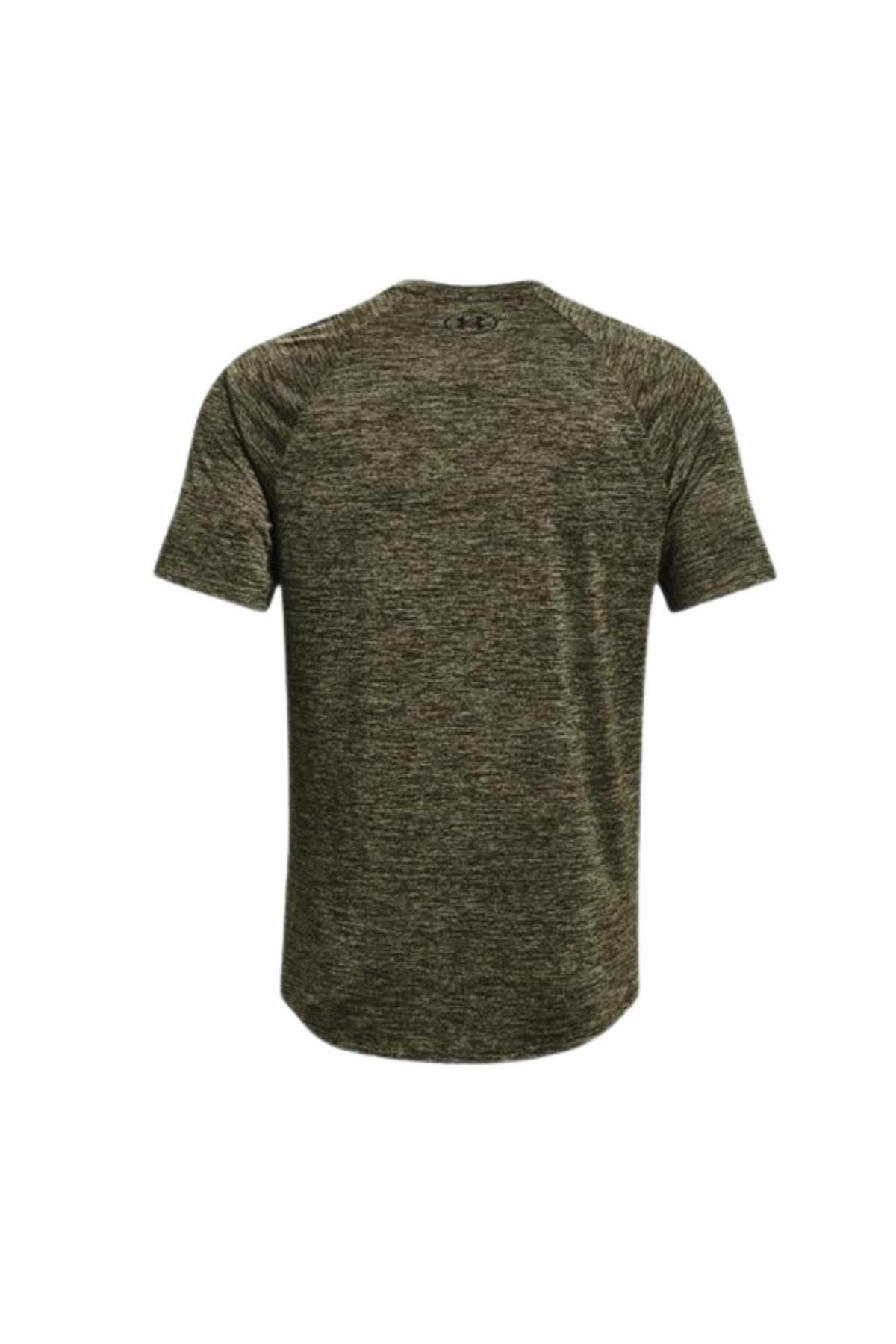 تی شرت ورزشی سبز مردانه و زنانه آستین کوتاه UA Tech 2.0 1326413 390 Under Armour