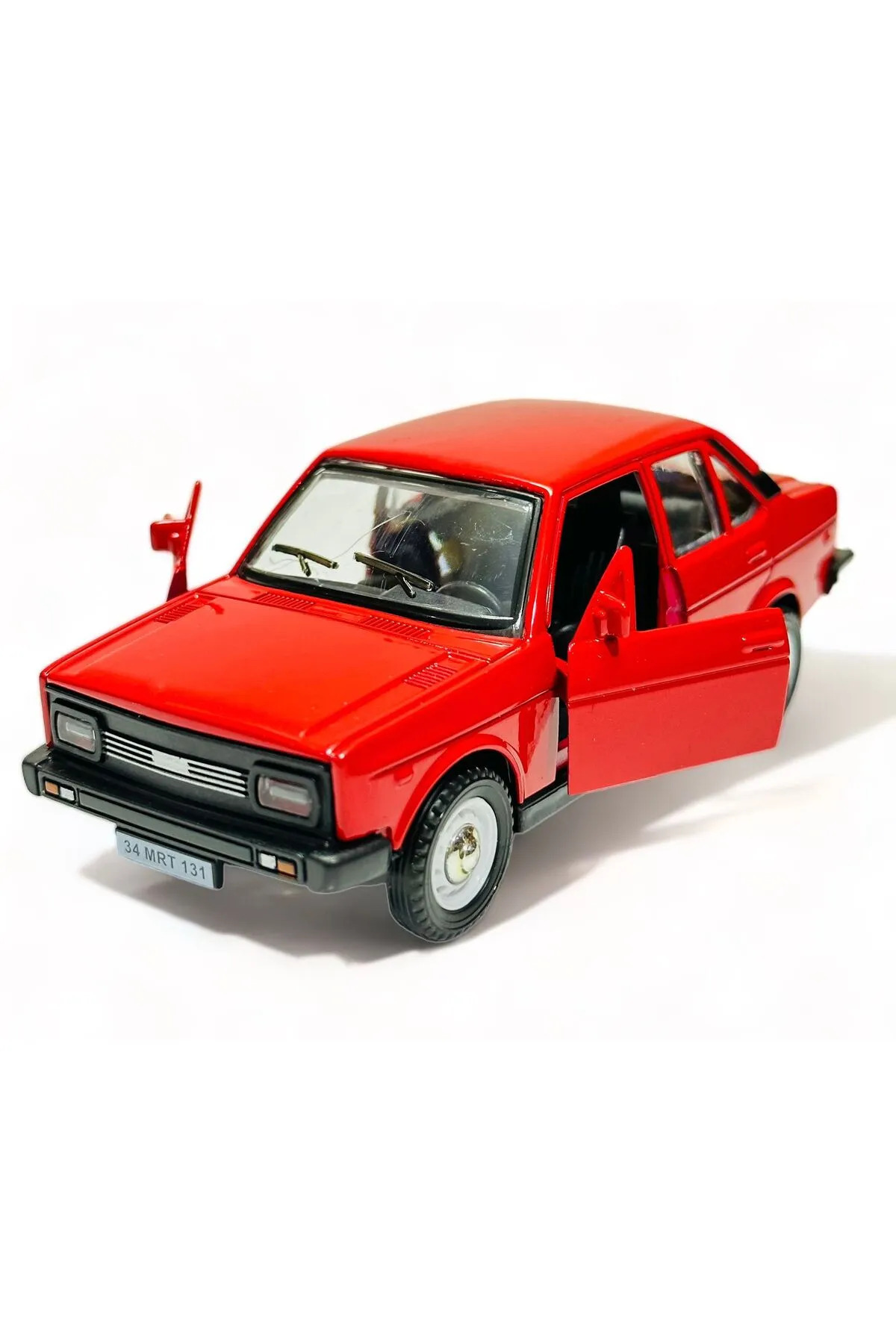 LRS STORE Murat 131 Efsane Koleksiyon Metal Araba 12cm Nostaljik Araba Kırmızı Sesli Işıklı fotoğrafı 2 (önizleme)