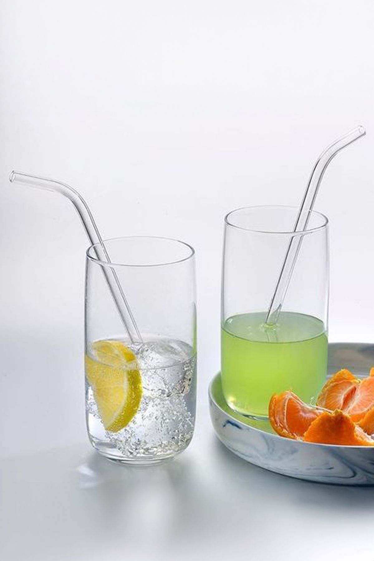 Fhilli-Fizz - Set of 6 Borosilicate Glass Straws 2