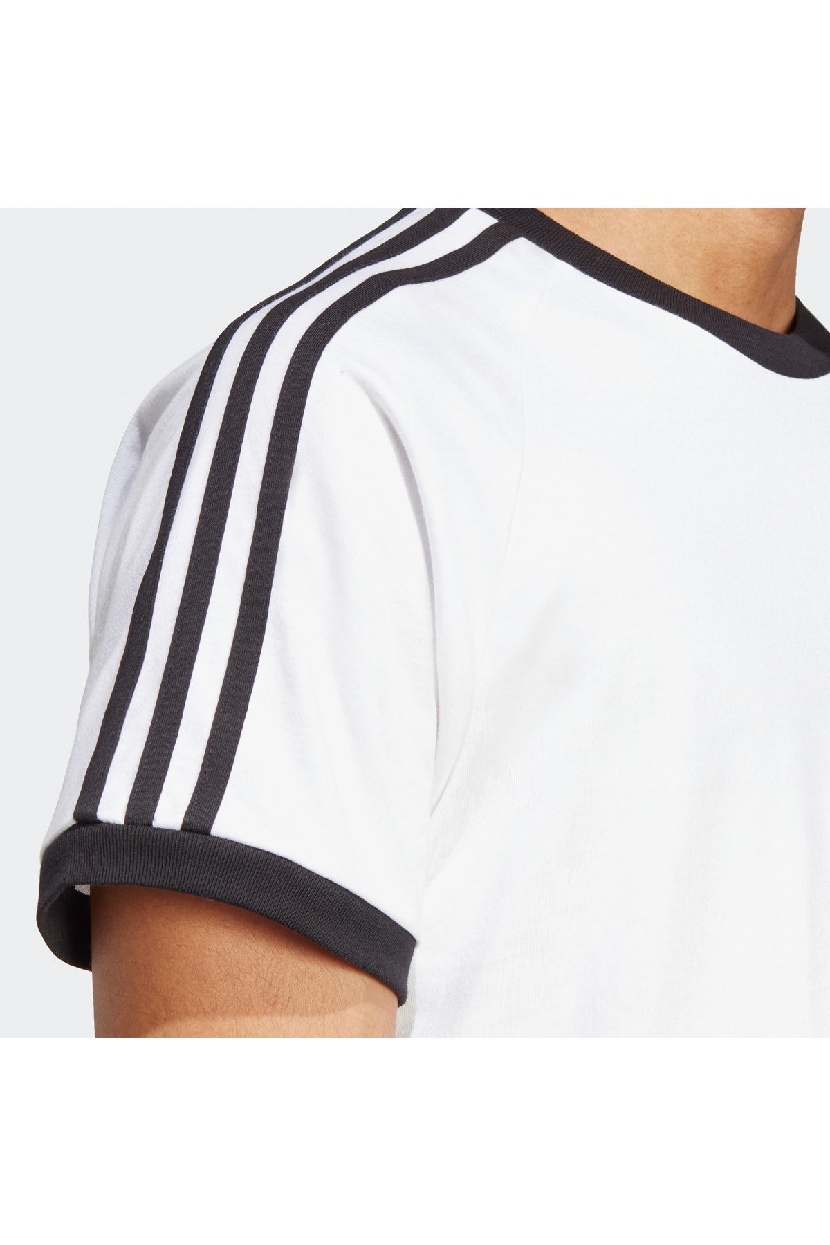 adidas Adicolor Classics 3 Stripes Erkek Beyaz T shirt Erkek Giyim