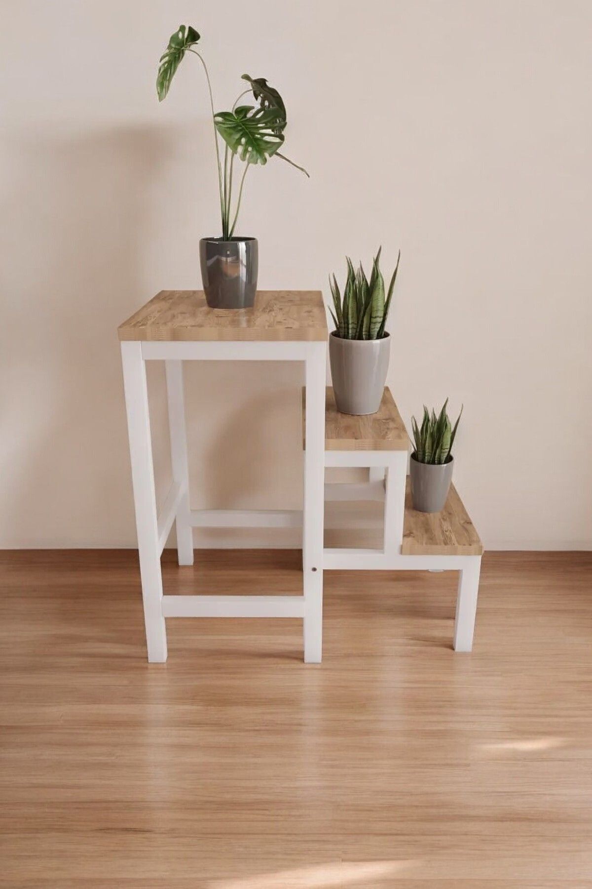 orlantha-Decorative Flower Pot Stool - Folding Ladder, Multi-Purpose Coffee Table 3