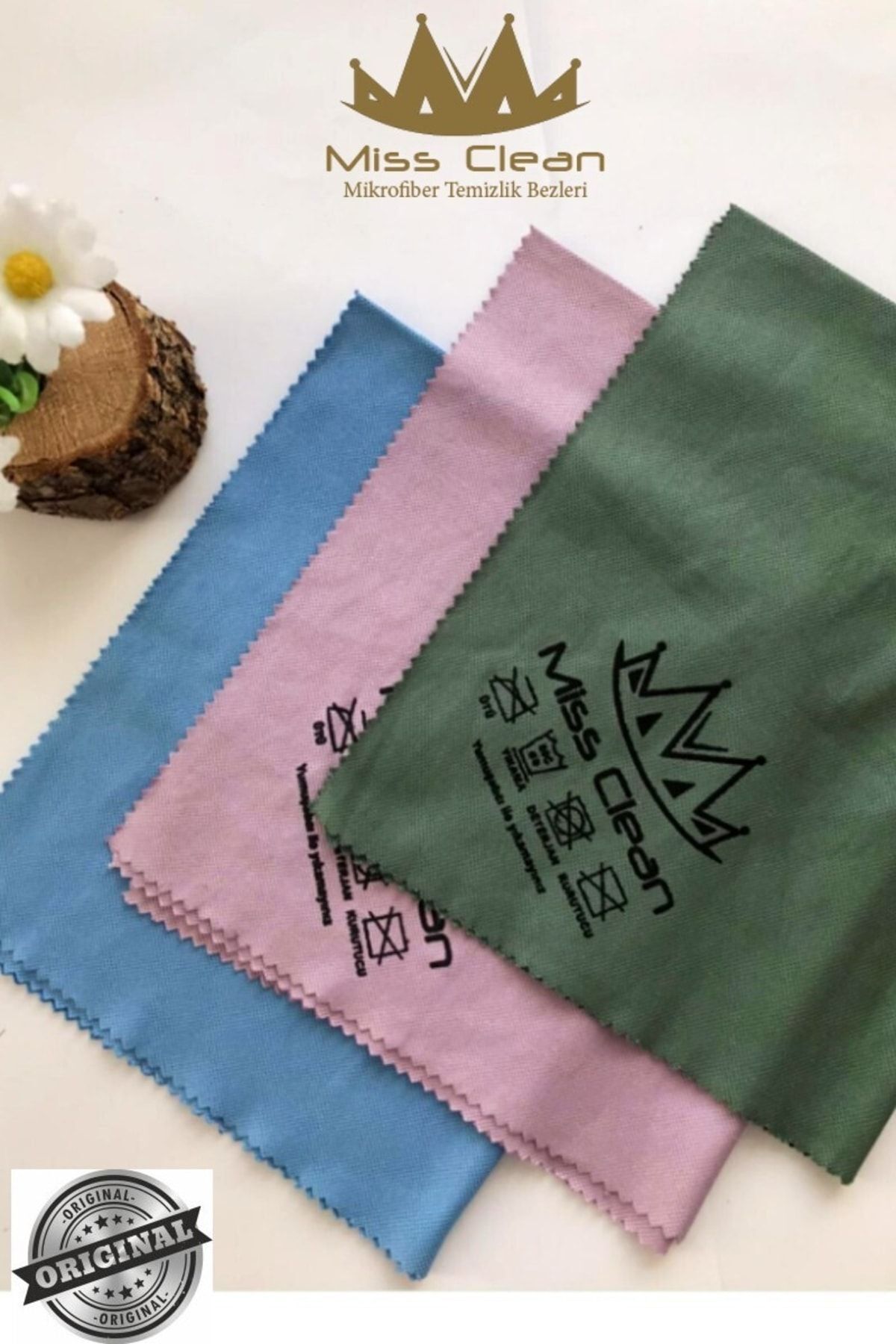 MissClean ( 1 Adet ) Sihirli Cam Bezi Lazer Kesim 40x50 Cm