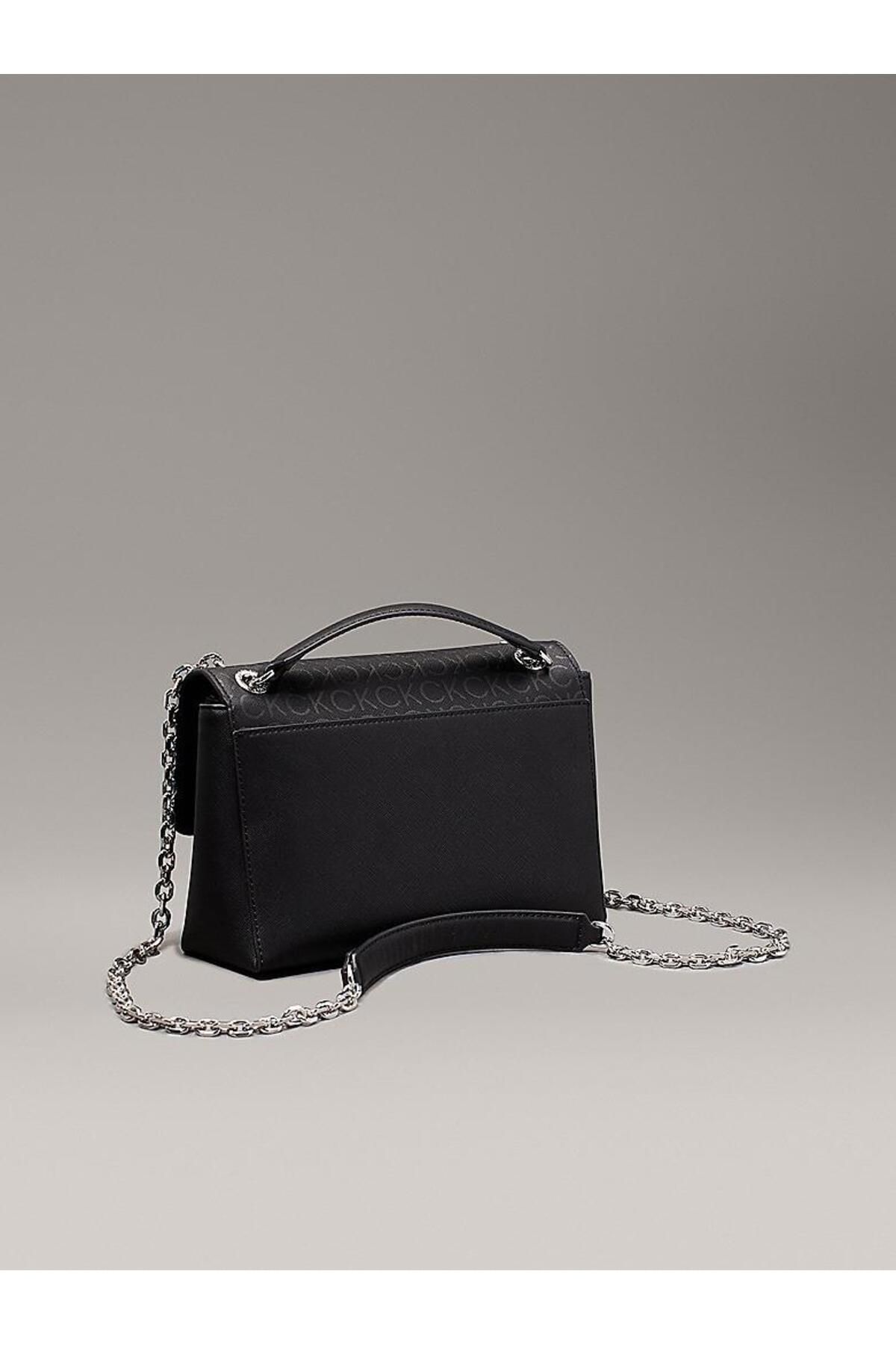 Calvin Klein-Women's Re-Lock Convertible Shoulder Bag - Monogram Pattern, Stylish and Comfortable Design 3
