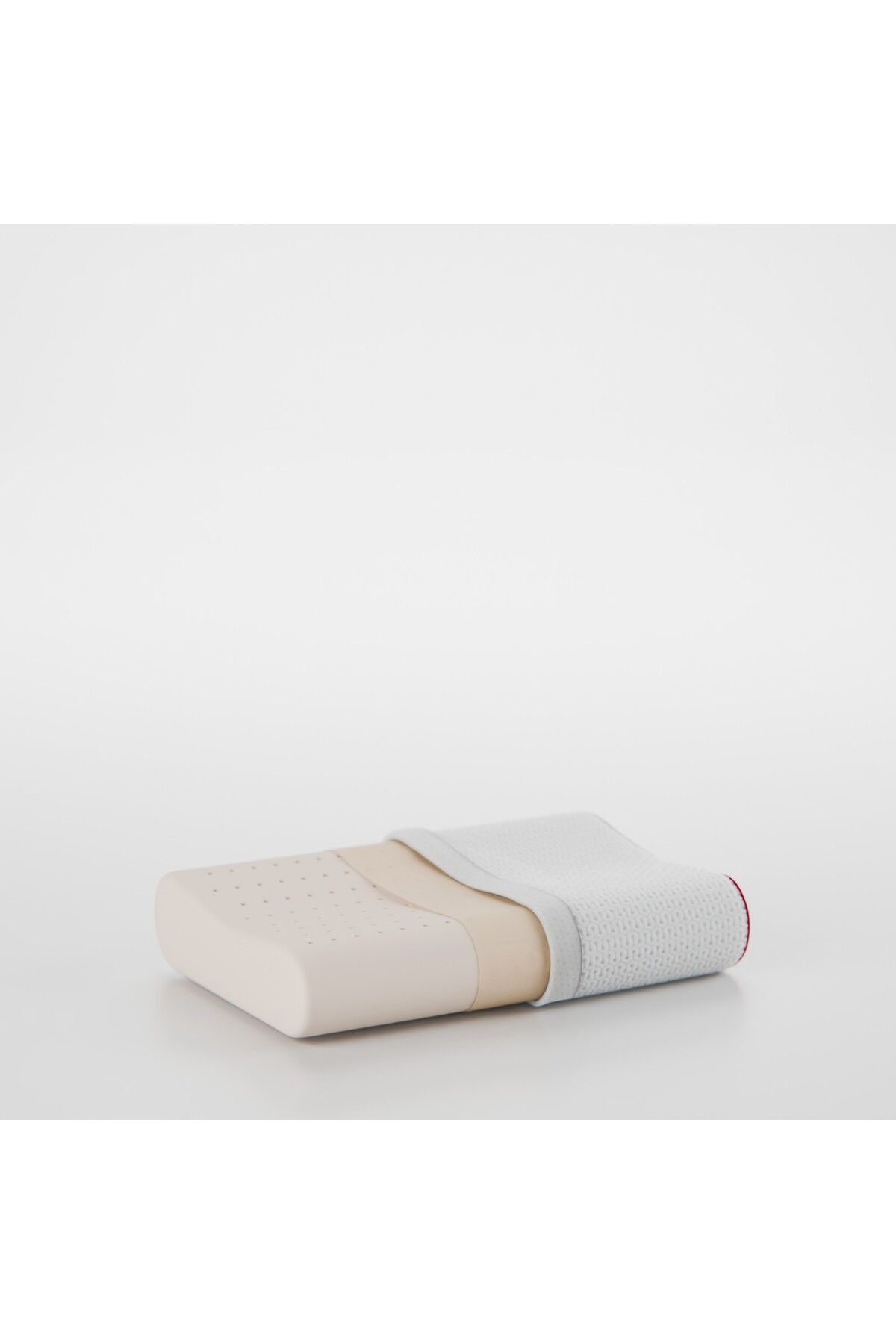 FOM-Orthopedic Mini Flex Visco Sleeping Pillow - For Children and Travel, Red, 50x30x11/9 5