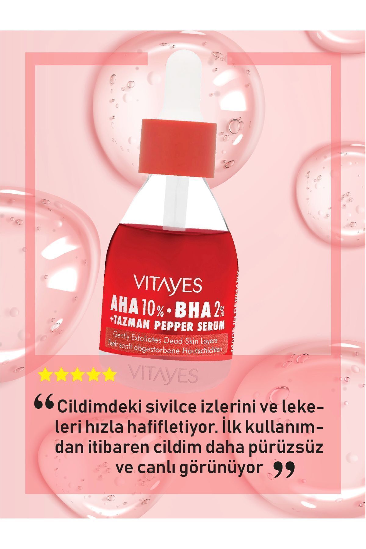 VITAYES-Red Peeling - Skin Tone Equalizing Acne Serum 10% Bha 2% 4