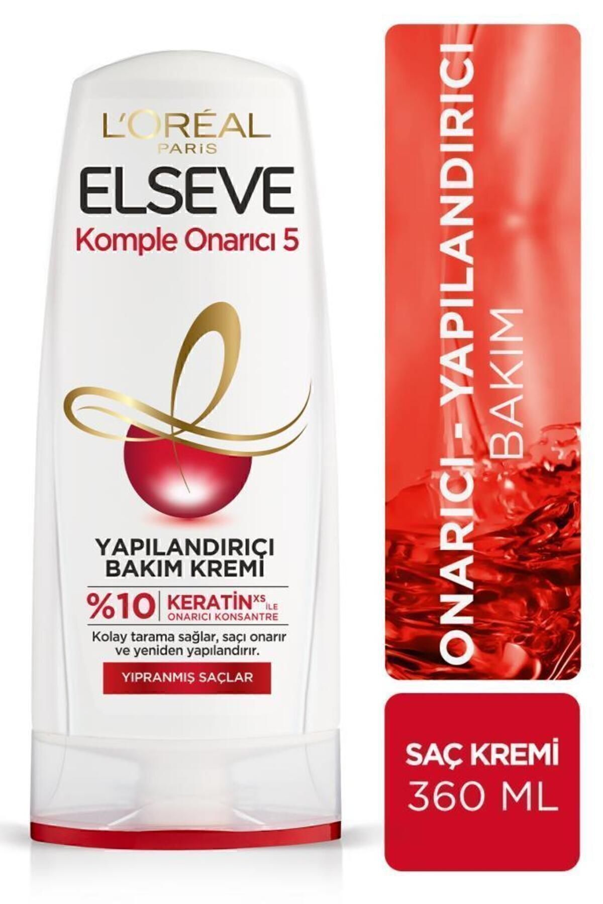 Komple Onarıcı 5 Yapılandırıcı Saç Kremi 360 ml 3'lü Onarıcı Saç Bakım Seti — PKTEKOSKX3 — تصویر 2 از 6