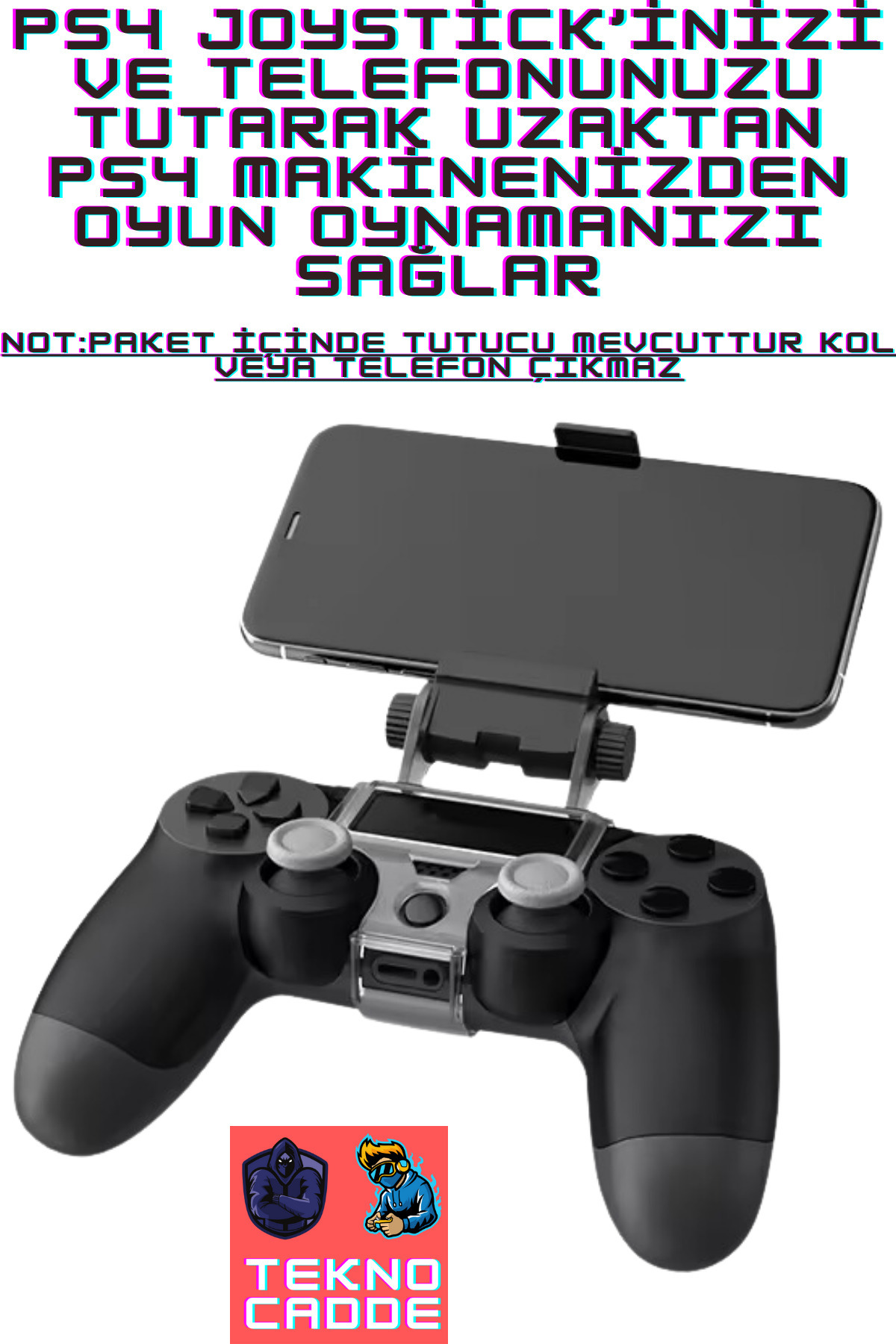 Ayarlanabilir Açılı Ps4 Akıllı Telefon Joystick Tutucu 4