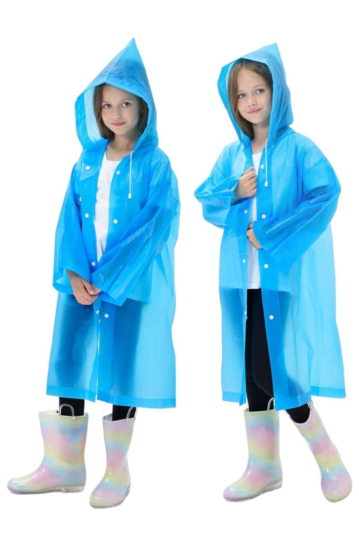 Kezban Tekstil Çocuk Rüzgar Geçirmez Kapüşonlu Yağmurluk Eva Yağmurluk 8-12 YAŞ fotoğrafı 4 (önizleme)