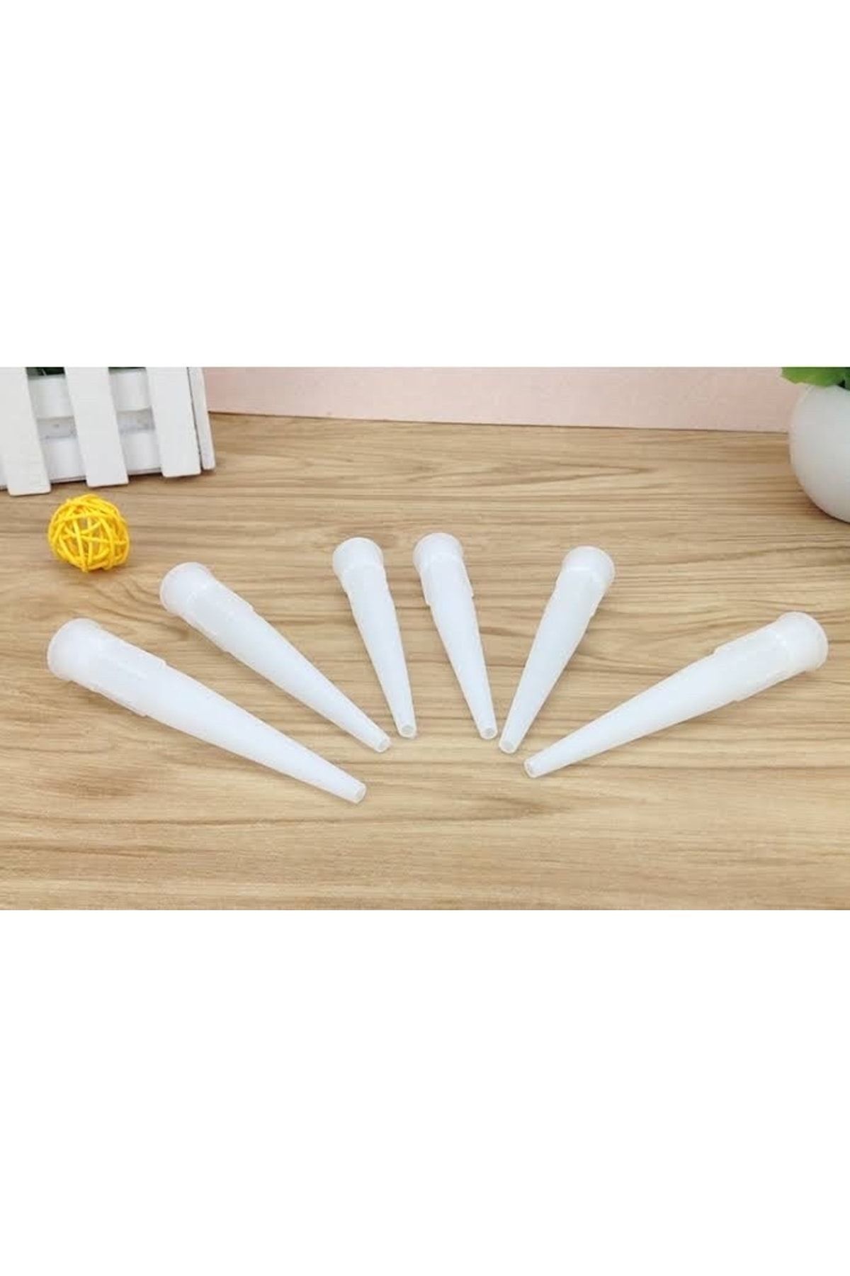 Sista 10 Adet Silikon Mastik Kartuş Ucu Falçata Yedeği