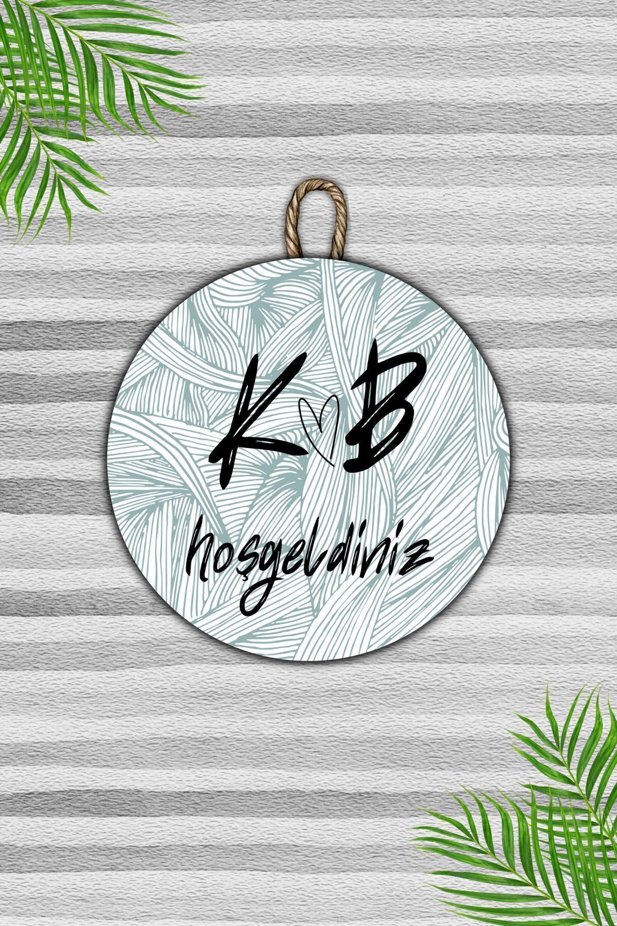 Modern Door Ornament - Mint Green Digital Wood Printing - Person Custom Design Outdoor Door Ornament