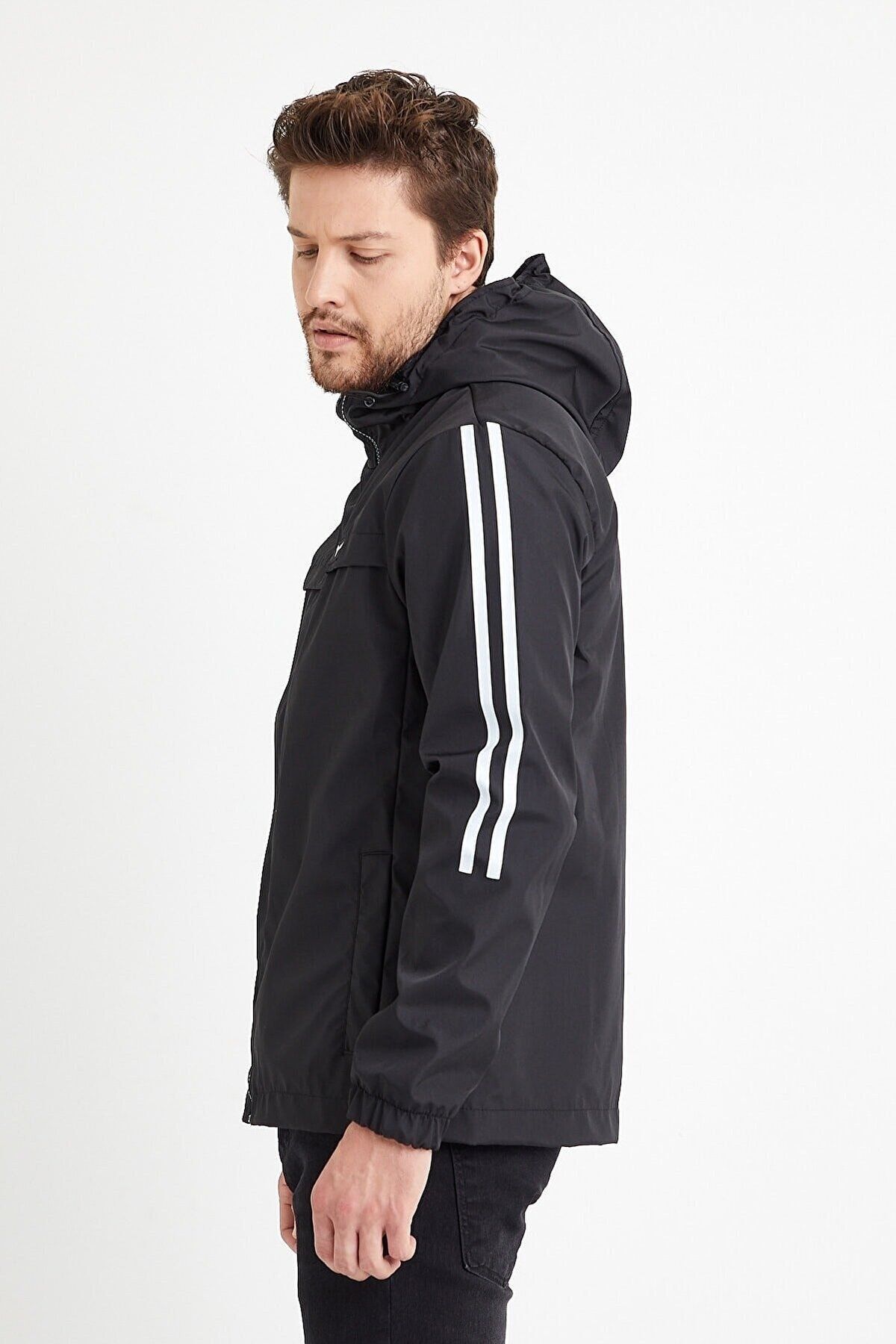 LEVEL HİGH  Erkek Su Ve Rüzgara Dayanıklı Mevsimlik Yağmurluk - Görsel 5