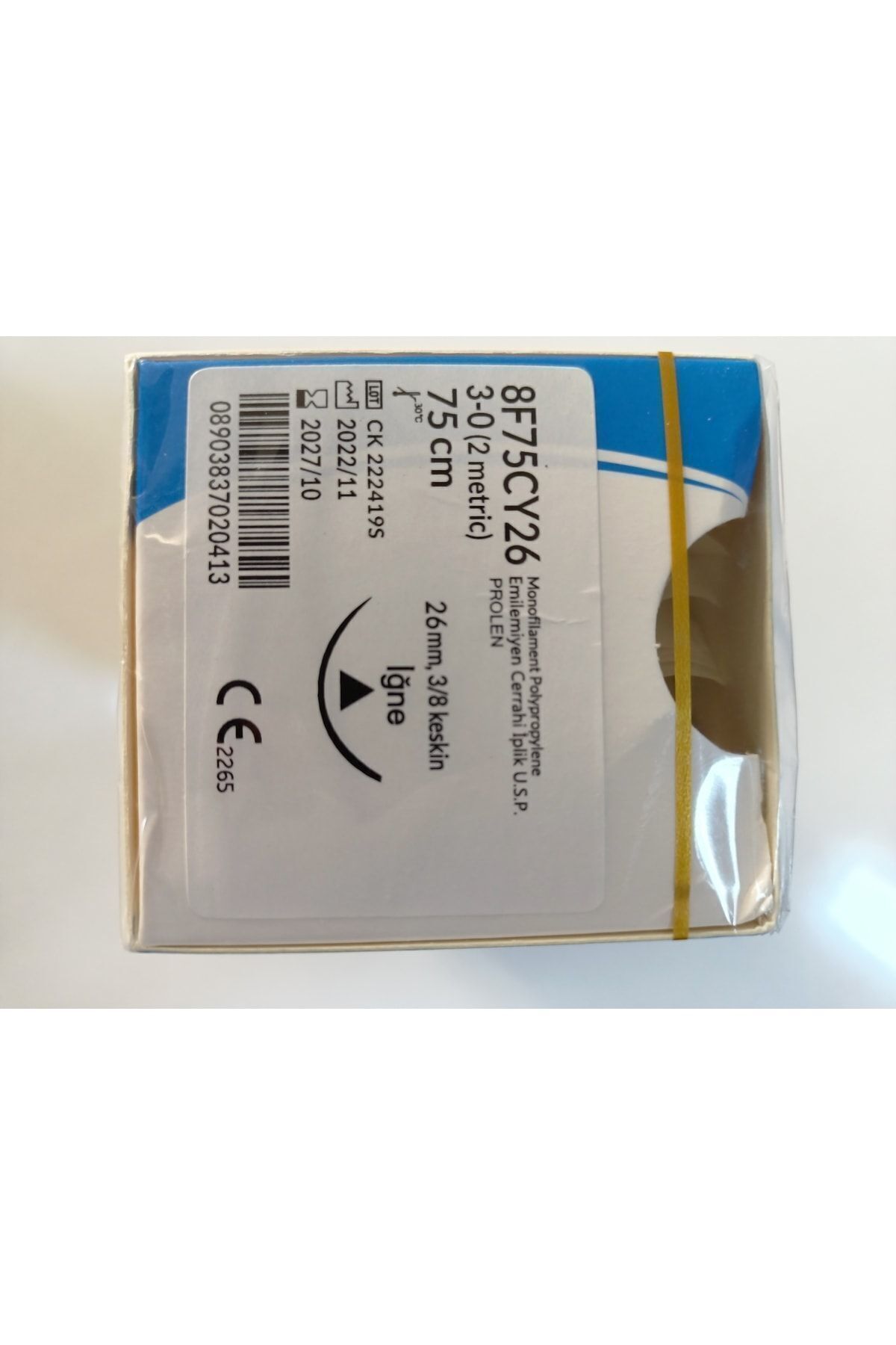 IĞNE&İPLİK 3-0 Emilemiyen Cerrahi Iplik 26 Mm 3 /8 Keskin 1 Paket (12 Adet)
