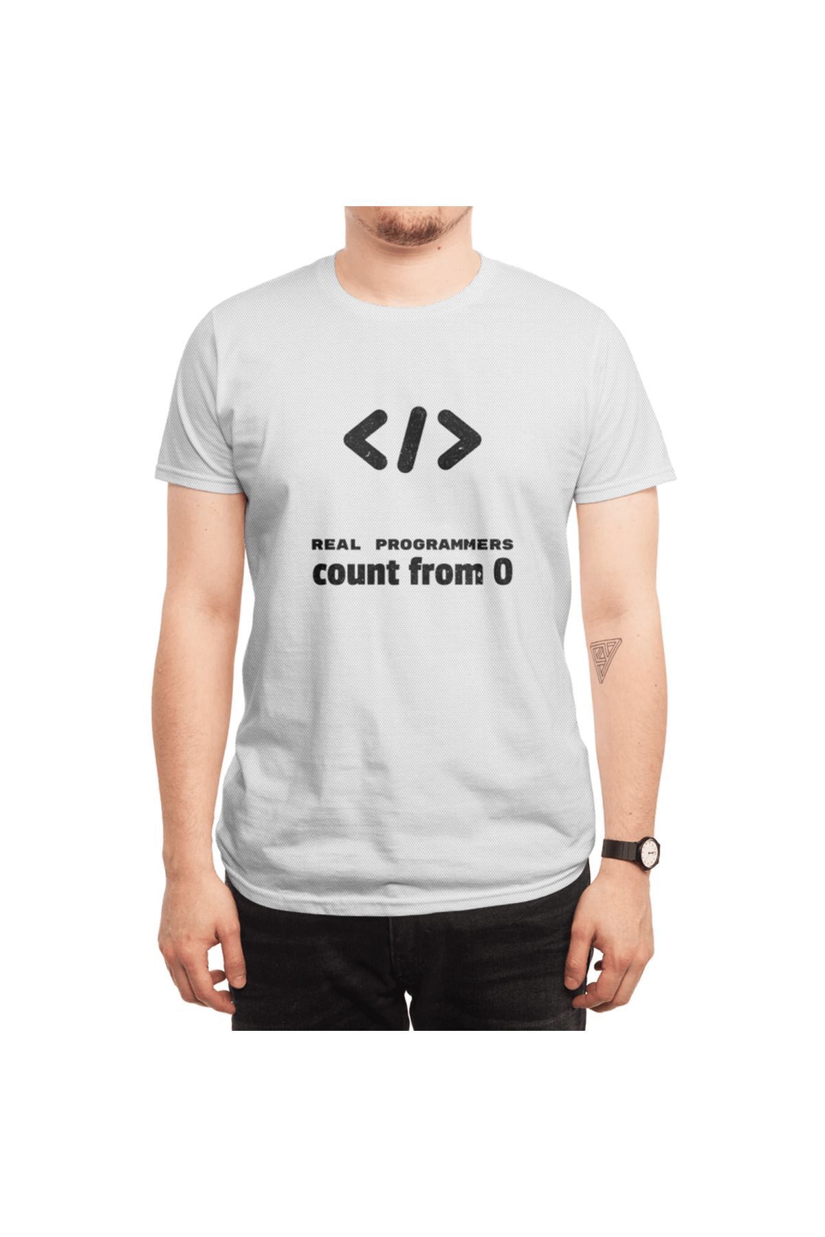 Fizello-Real Programmers - Basic Coding Math, Unisex Λευκό T-shirt 6