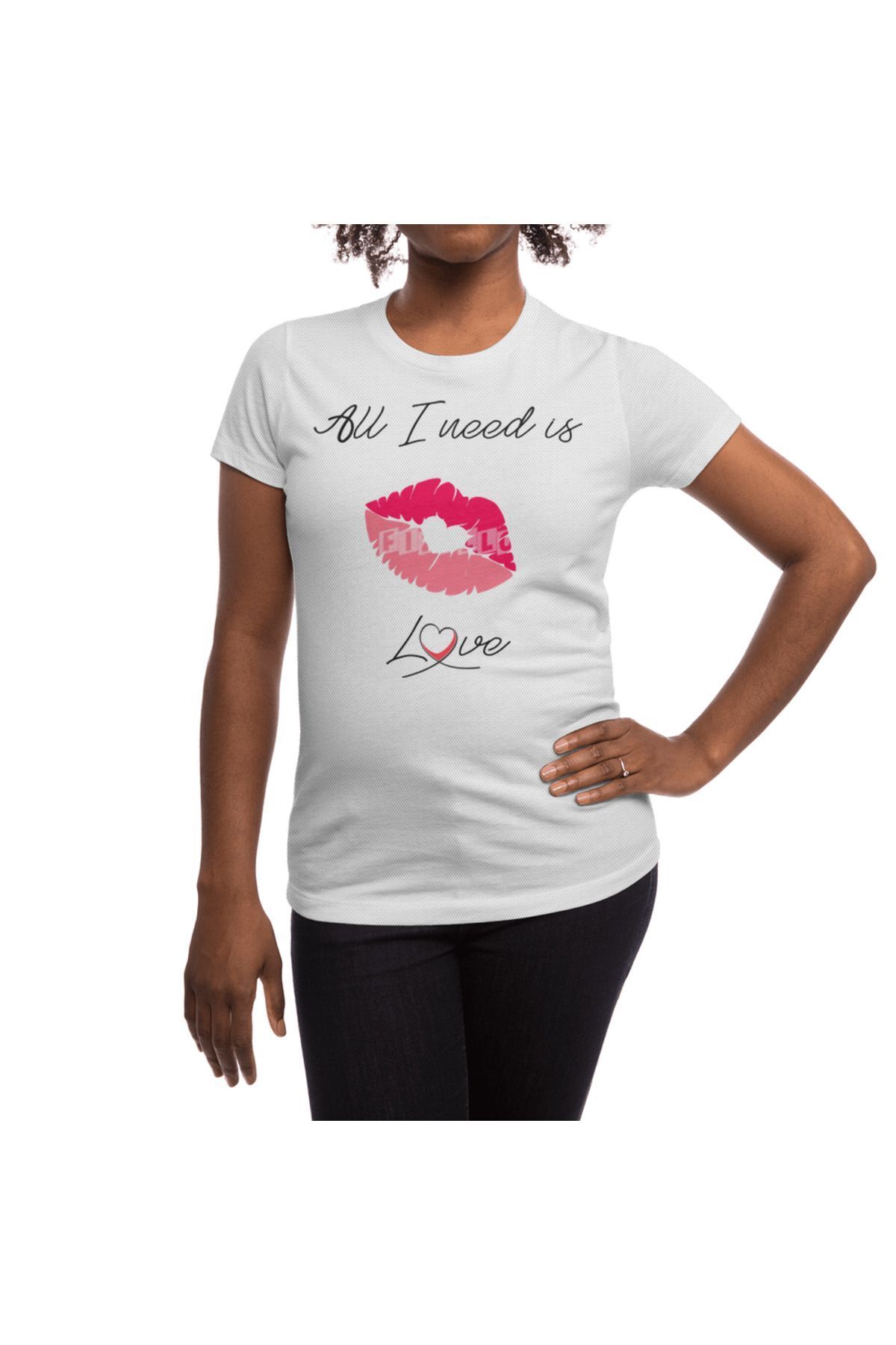 Fizello-Λευκό μπλουζάκι Unisex - All I Need Is... Ανδρικό και γυναικείο μπλουζάκι 5