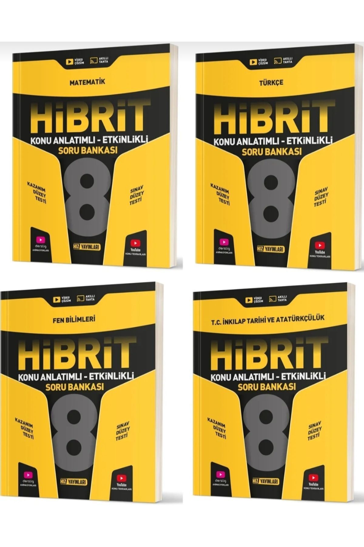 Hız Yayınları Hız Lgs 8. Sınıf Matematik Fen Türkçe Inkılap Konu