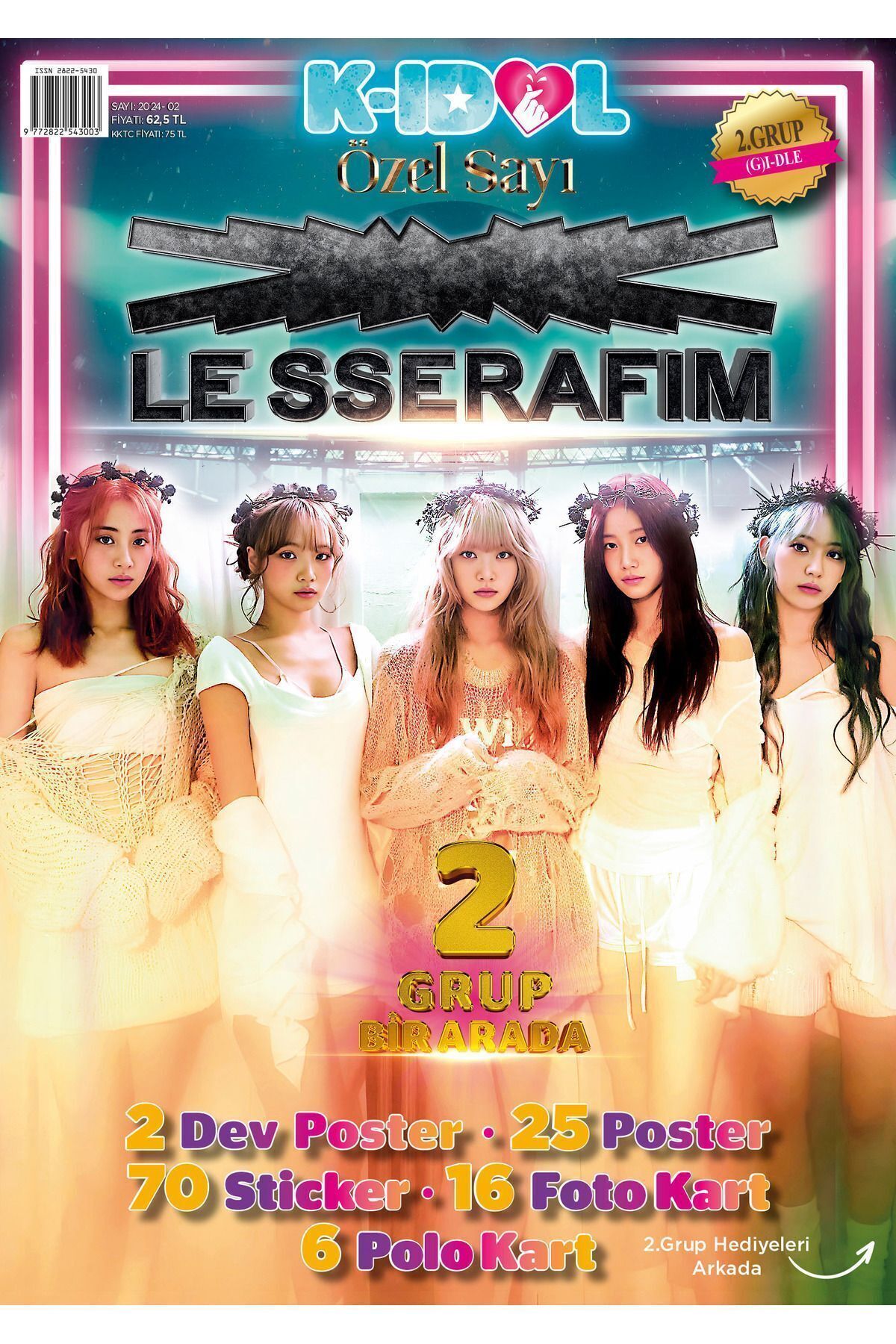 KİDOL KIDOL DERGİ LE SSERAFIM - (G)I-DLE ÖZEL SAYI - Fiyatı, Yorumları
