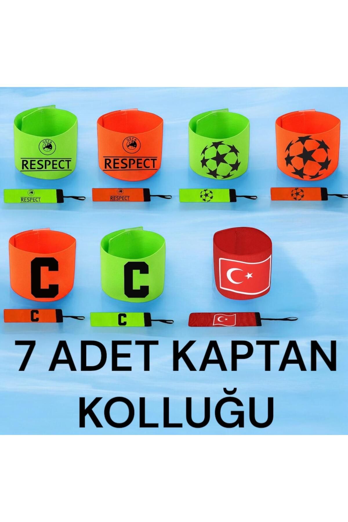 Gök Sports 7 Adet Şampiyonlar Ligi Kaptanlık Pazubandı Kaptan Kolluğu Bandı Profesyonel