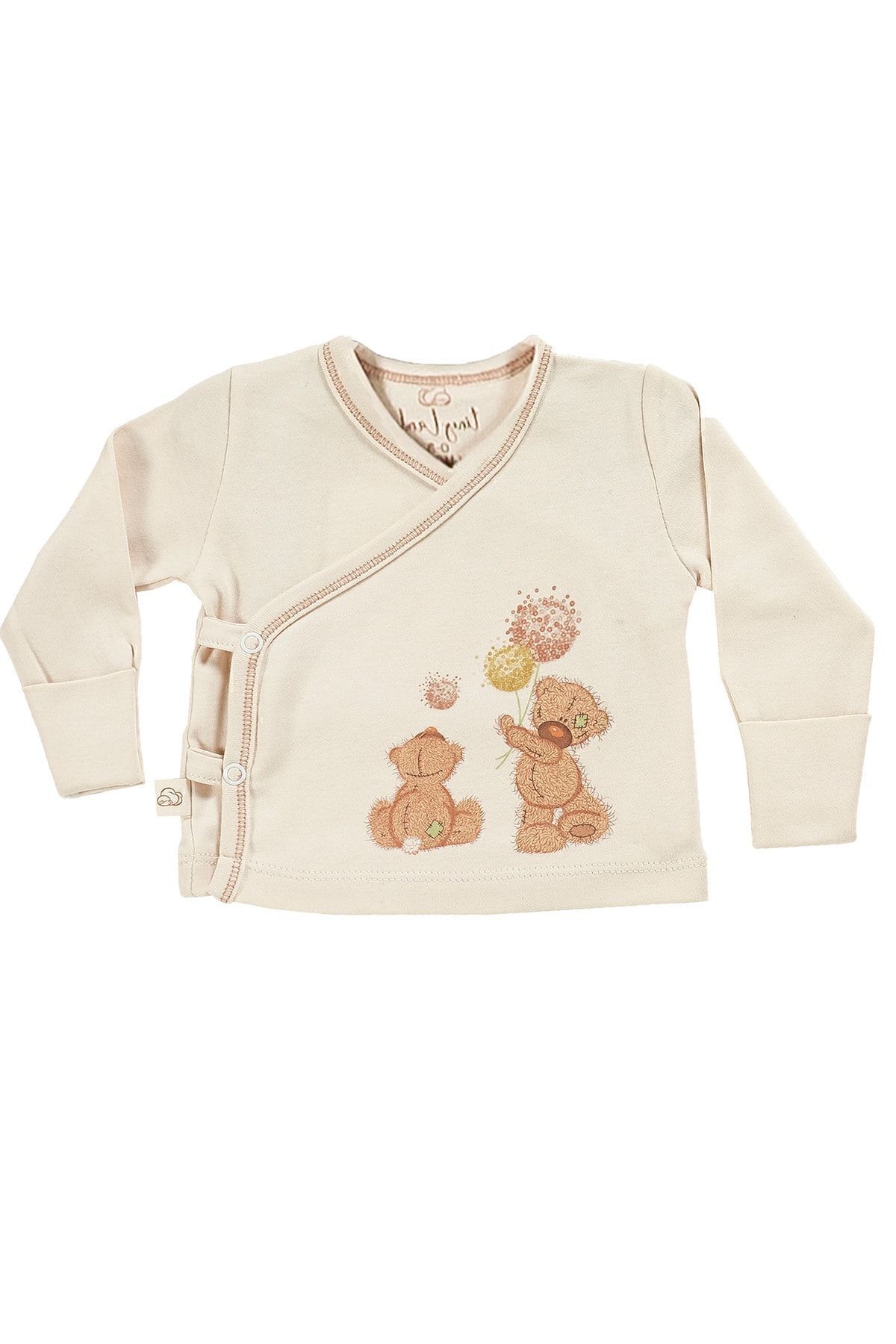 بادی نوزادی پسرانه – دخترانه بژ tinylamb | TL-FB-4P1 اورجینال - تصویر 3