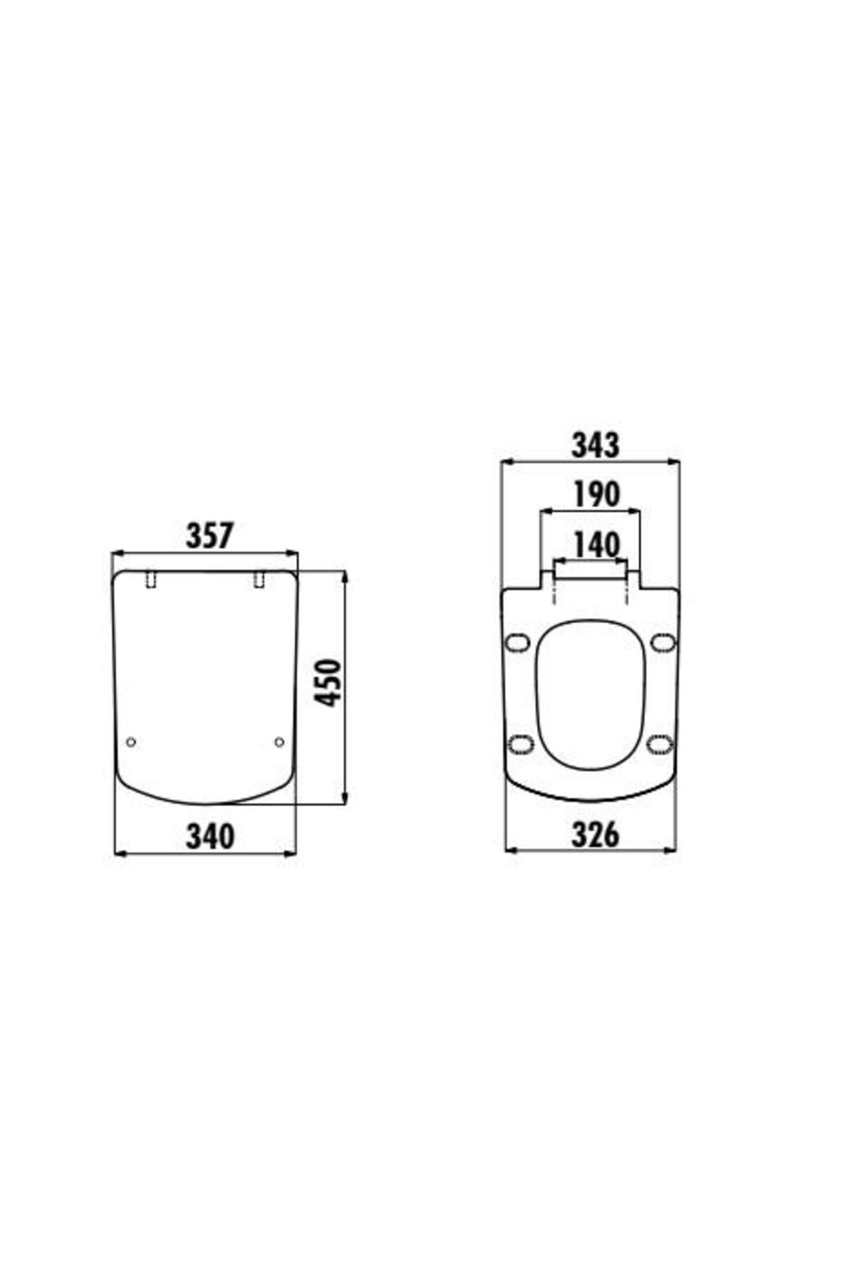 Creavit Lara Thermoplast Yavaş Kapanan Klozet Kapağı Beyaz