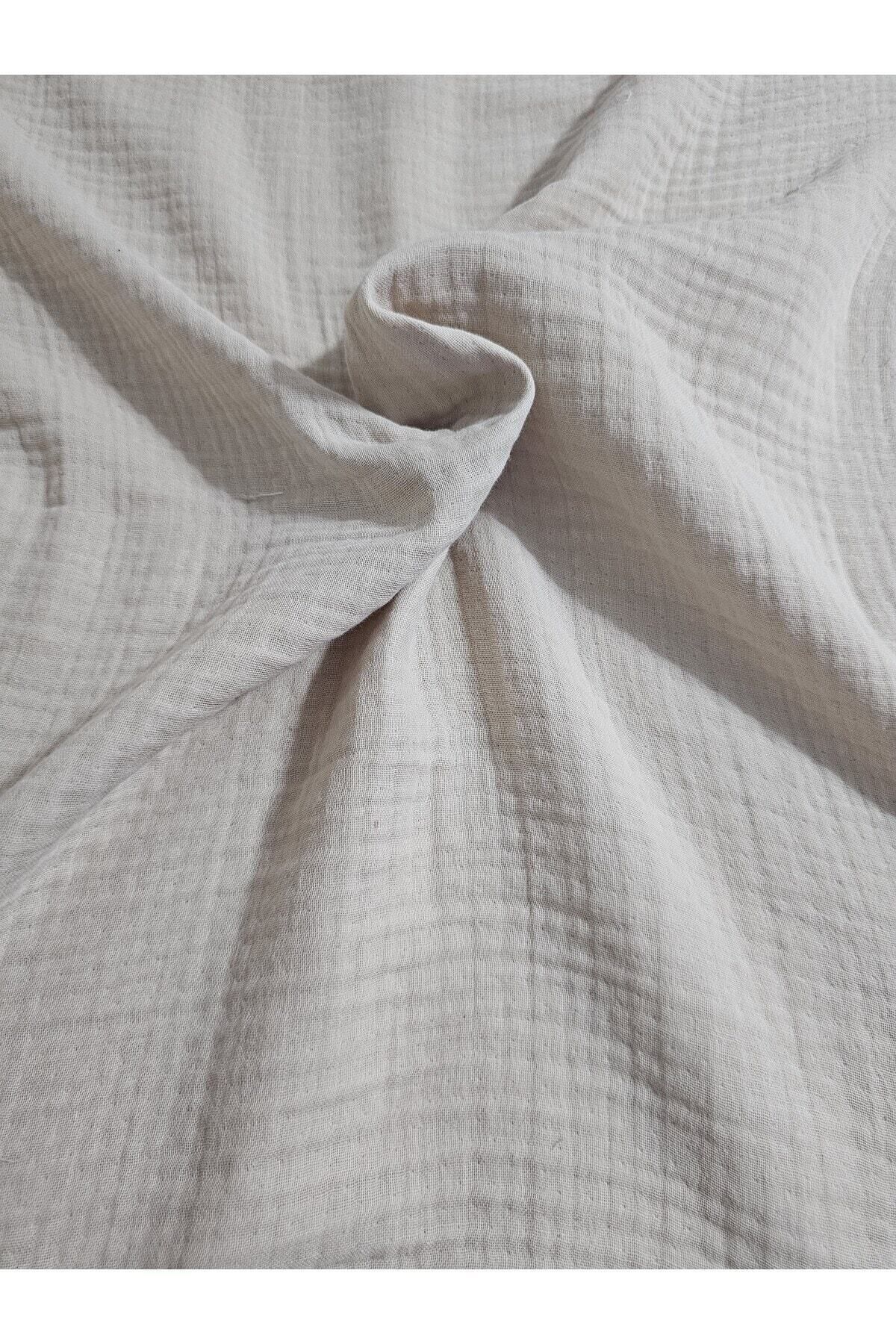 BeybiNest Balenli Multi Müslin Emzirme Önlüğü Balenli 100x80 Cm 4 Katlı Bej Renk Emzirme Örtüsü fotoğrafı 4 (önizleme)