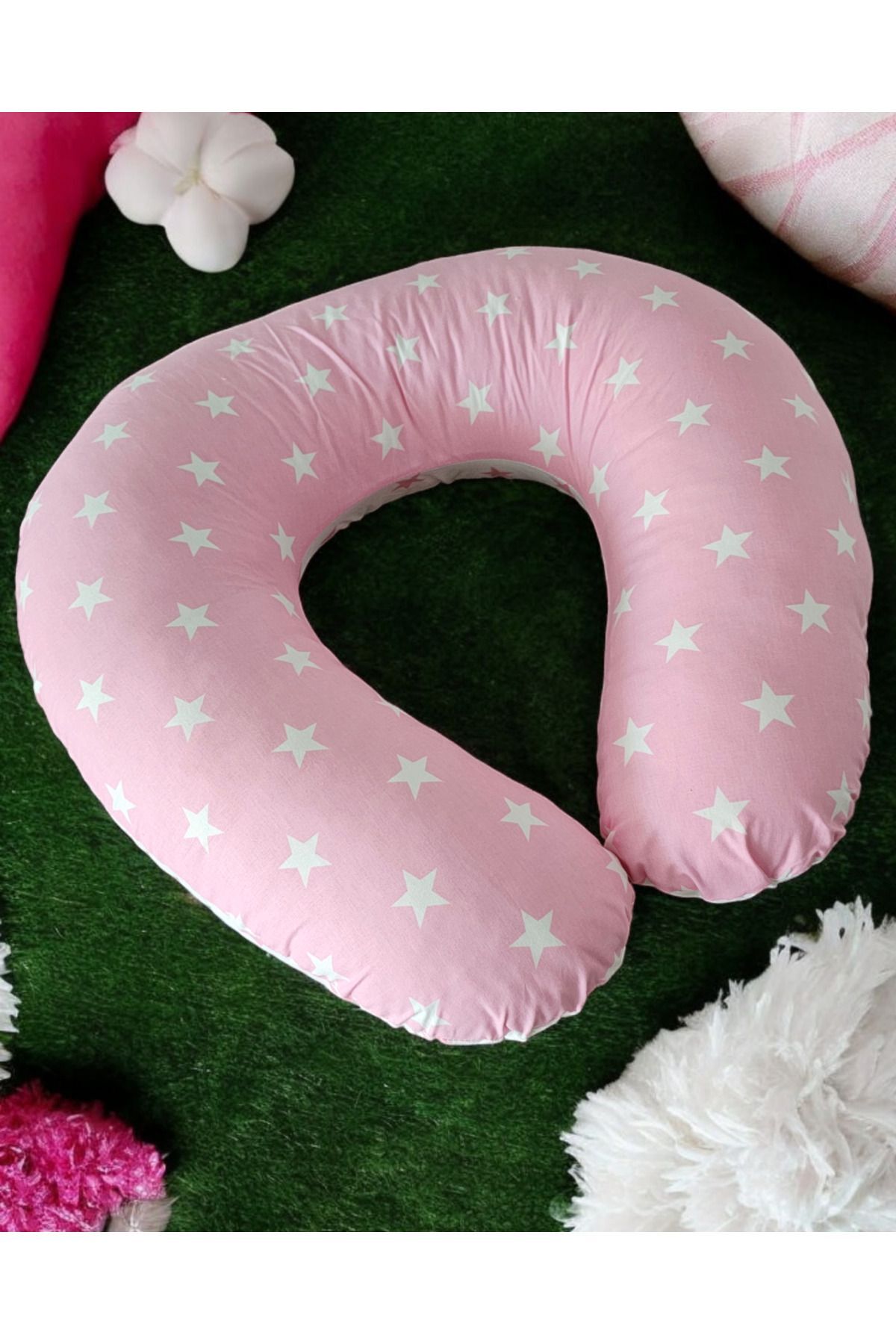 BeybiNest Pembe Yıldız Emzirme Ve Oturma Minderi