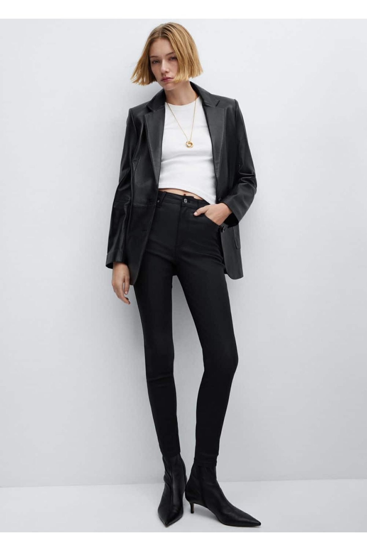 Mumlu Yüksek Belli Skinny Jean