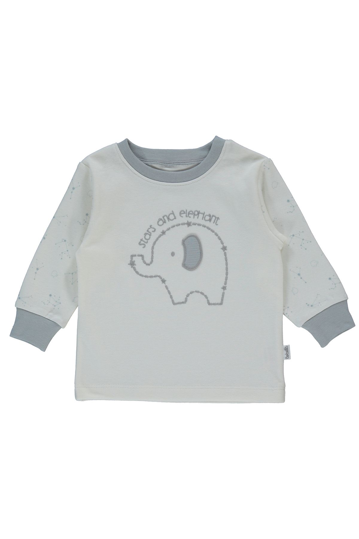 Bebetto-Interlock Gray Pajama Set - Set of 2 F1359 3