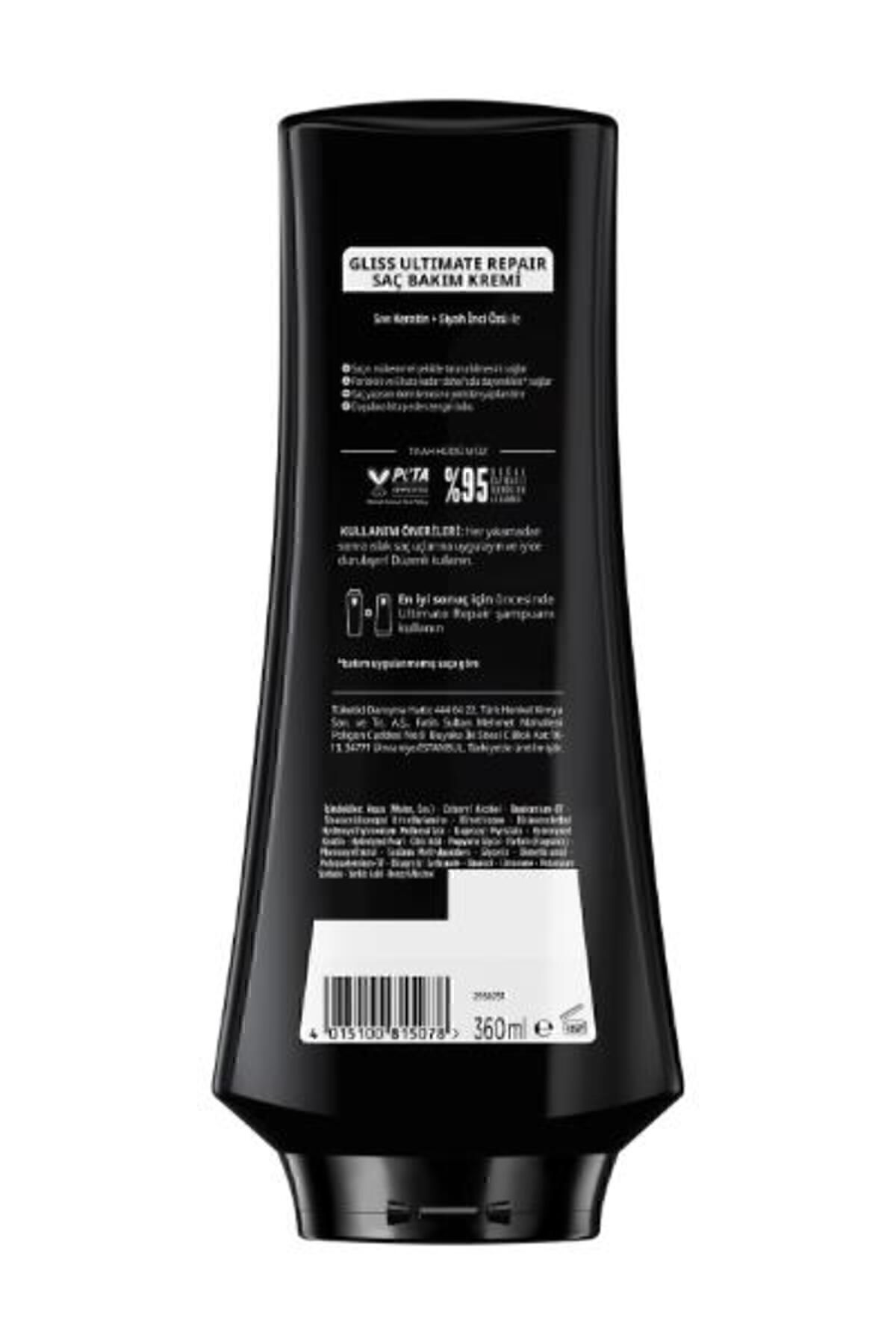 Gliss-Ultimate Repair Shampoo 400ml + Conditioner 360ml 7
