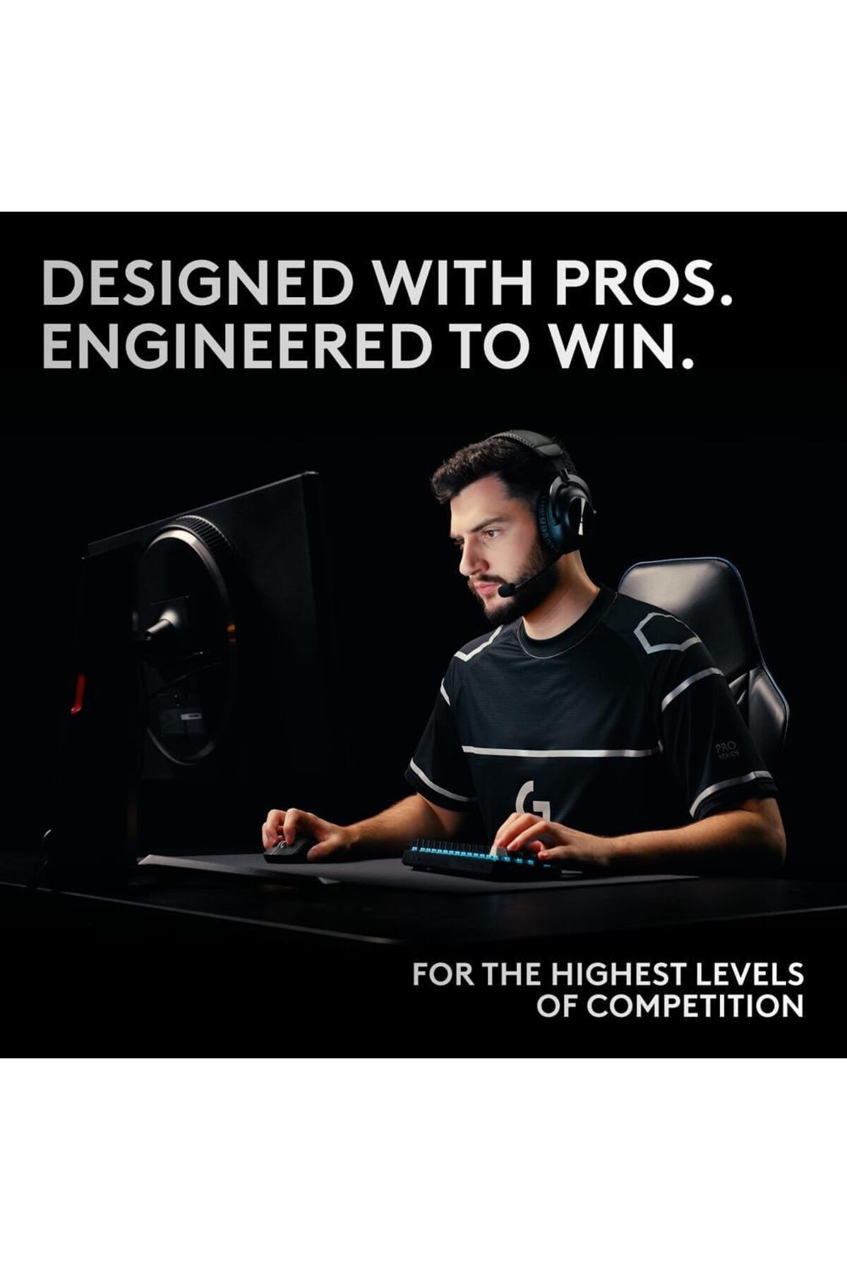 logitech-G PRO X 60 LIGHTSPEED Wireless Gaming Keyboard,TKL 60%  GX Optical Tactile Switches White 2