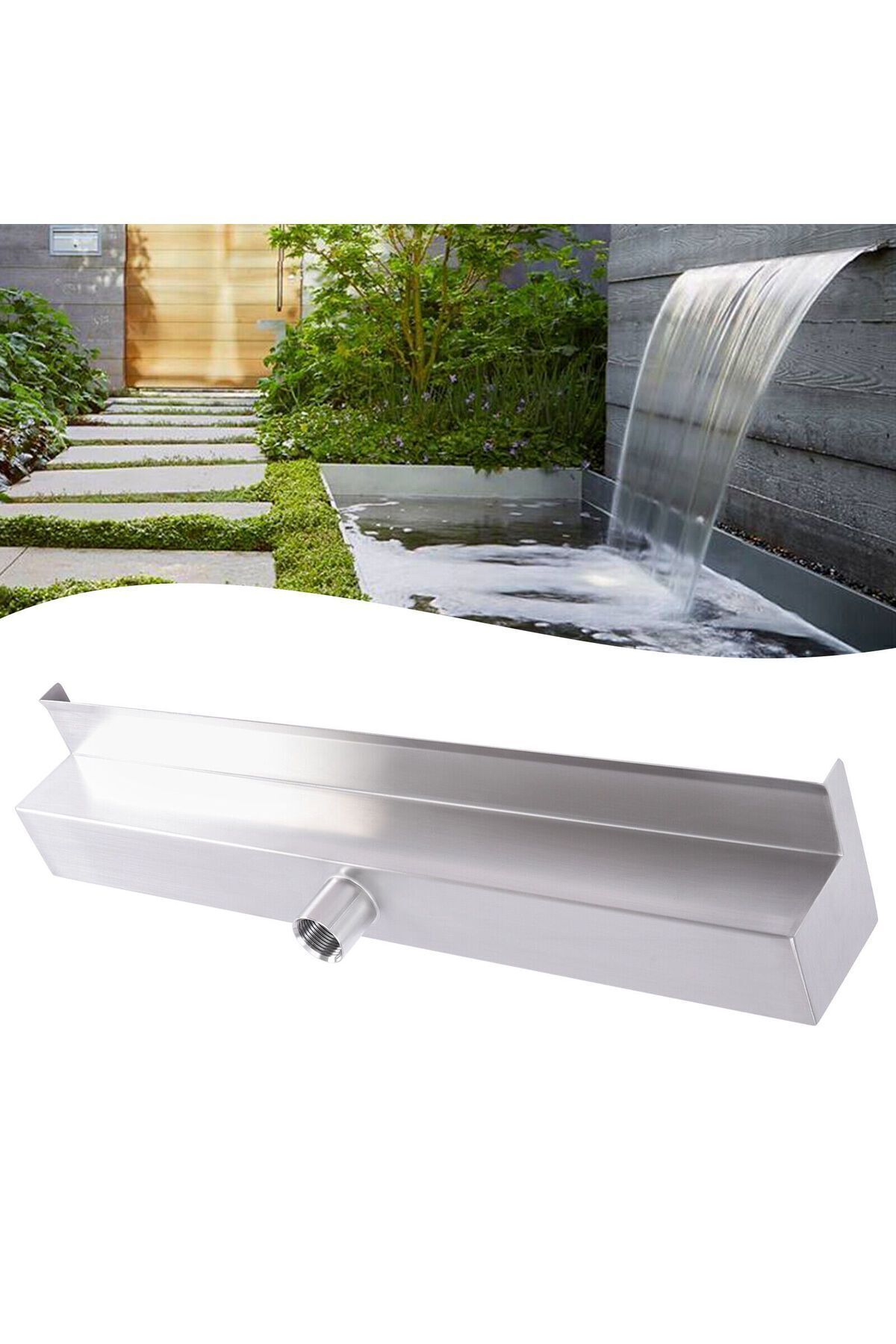 Duvar Tipi Su Perdesi Şelale-304 PASLANMAZ -100 CM LEDLİ 2