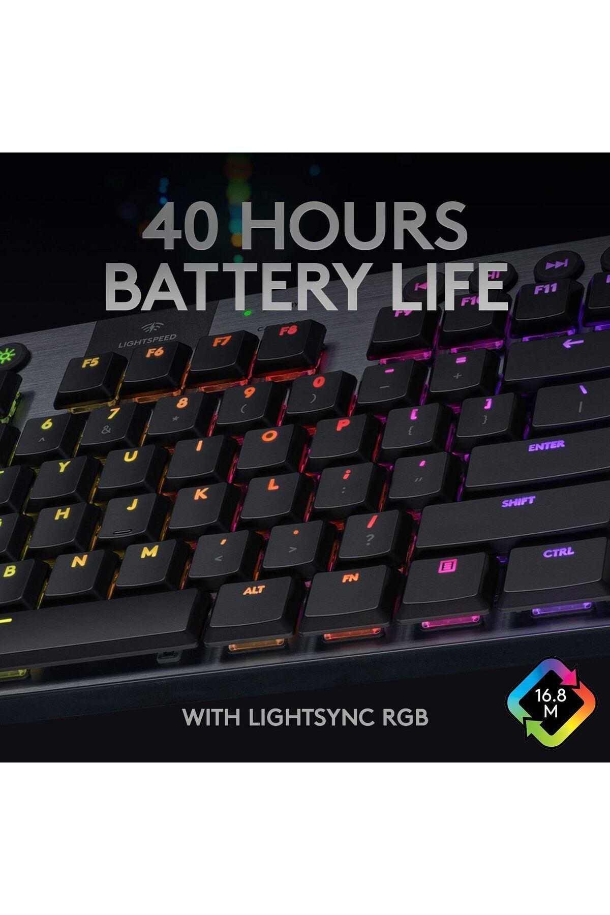 logitech-G915 TKL Tenkeyless LIGHTSPEED Wireless RGB Mechanical Gaming Keyboard,Tactile switches 8