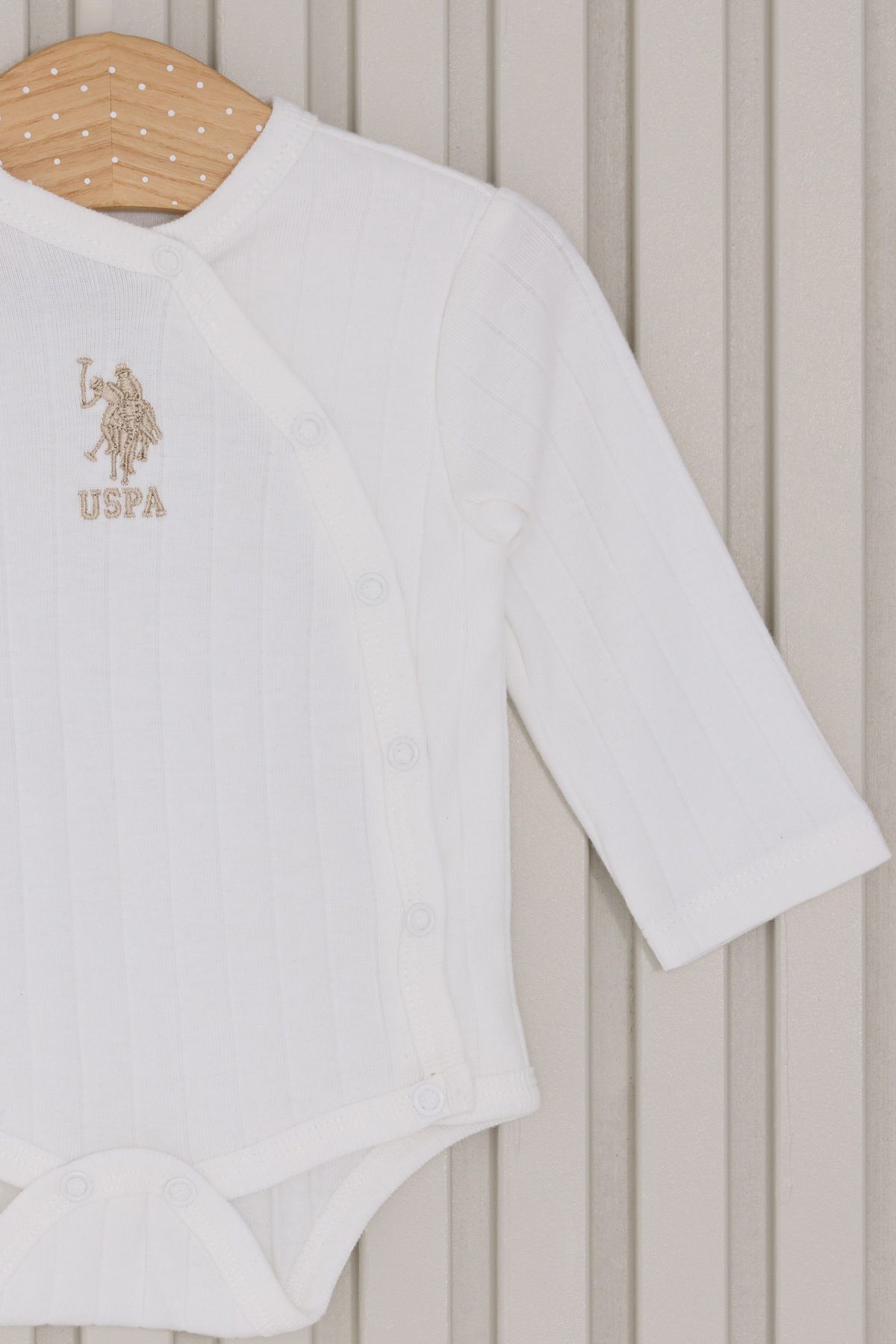 ست نوزاد کرم پسر بچه 4 تکه U.S. Polo Assn.