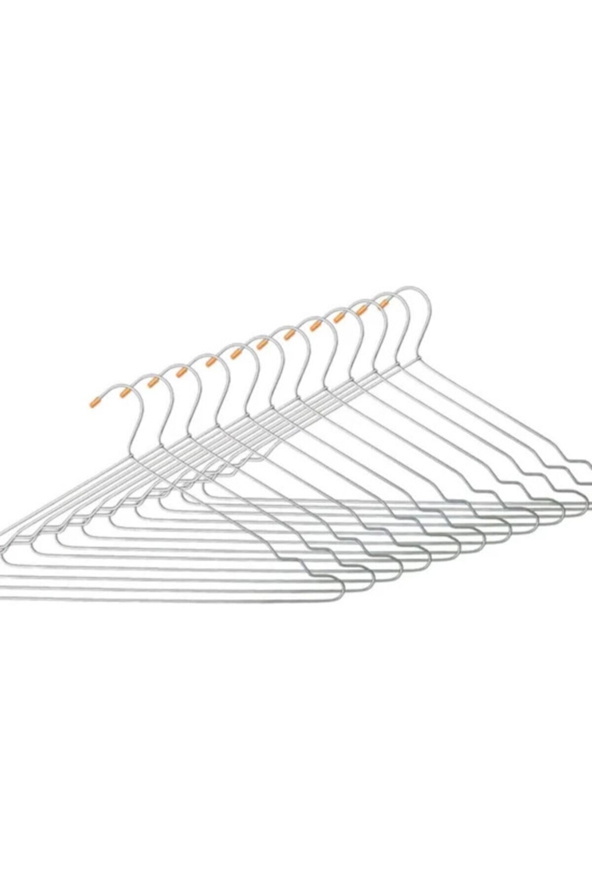 Askıcı Umerașe Metalice Pentru Haine Cu Margele De 3 Mm Grosime - 12 Buc - One Size