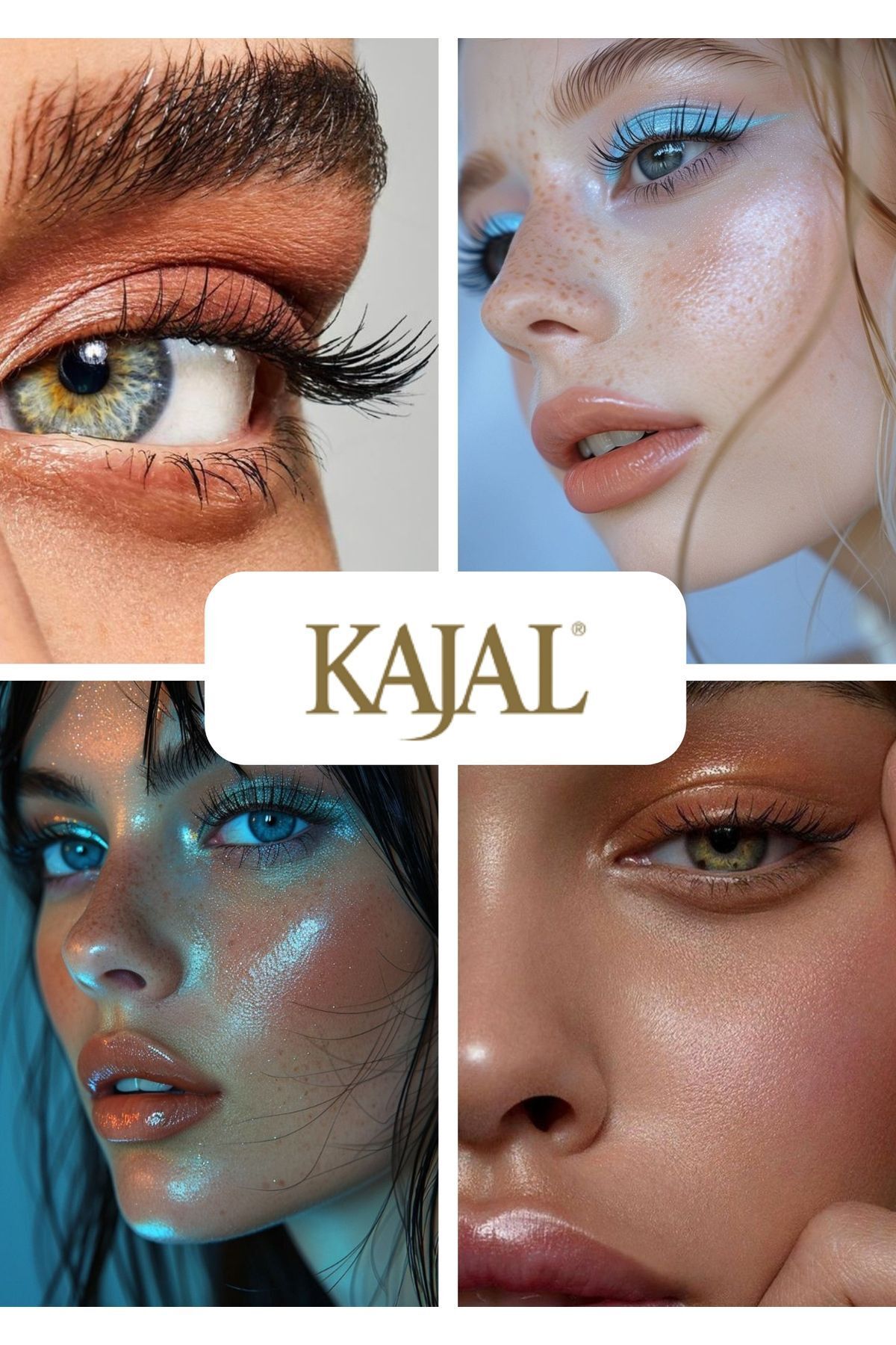 KAJAL-Ice Blue Waterproof Eyeshadow - Waterproof Ice Blue Eyeshadow No:806 4