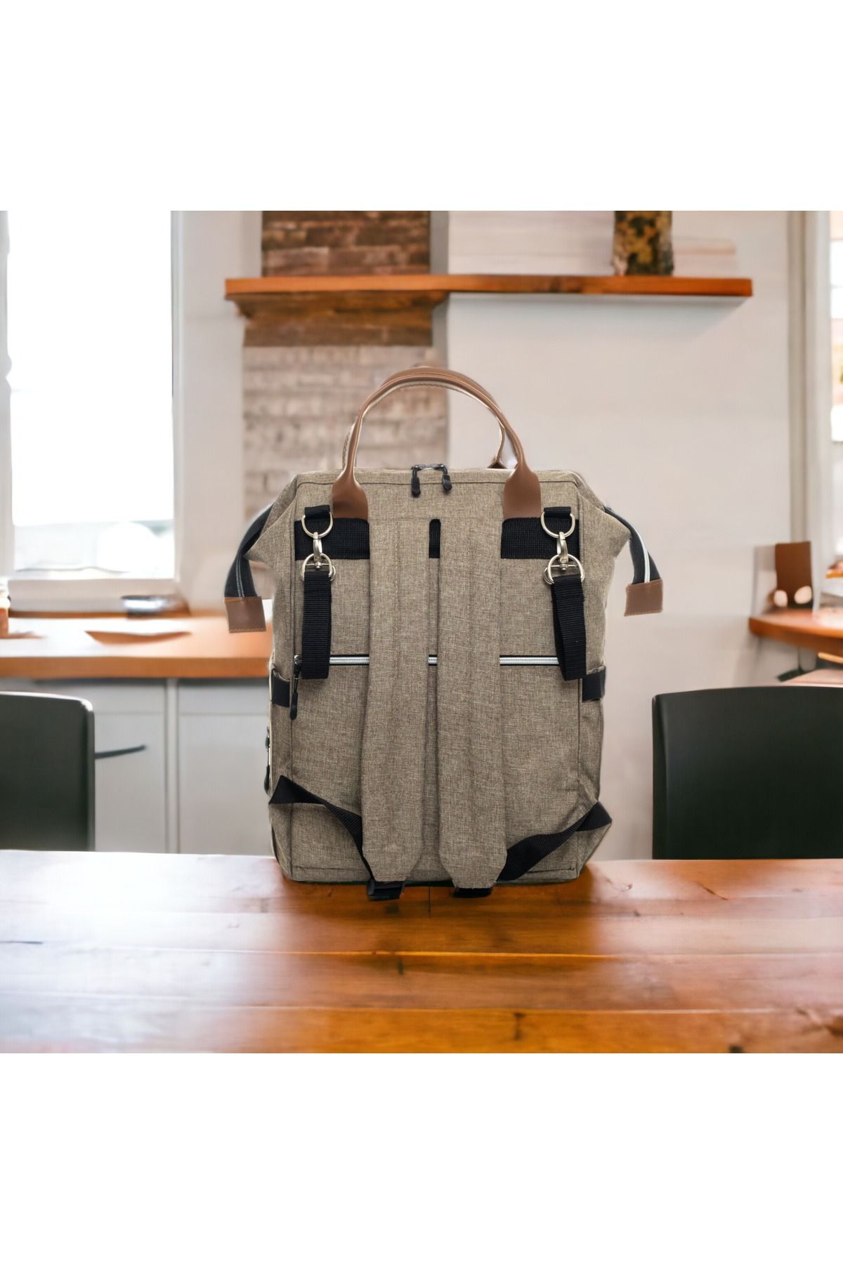 DERİNBEBE 6’LI BEBEK DOĞUM SETİ(HASTANE ÇIKIŞ,ANNE&BEBEK BAKIM OMUZ VE SIRT ÇANTASI,BATTANİYE,ÇORAP VE MENDİL) fotoğrafı 5 (önizleme)