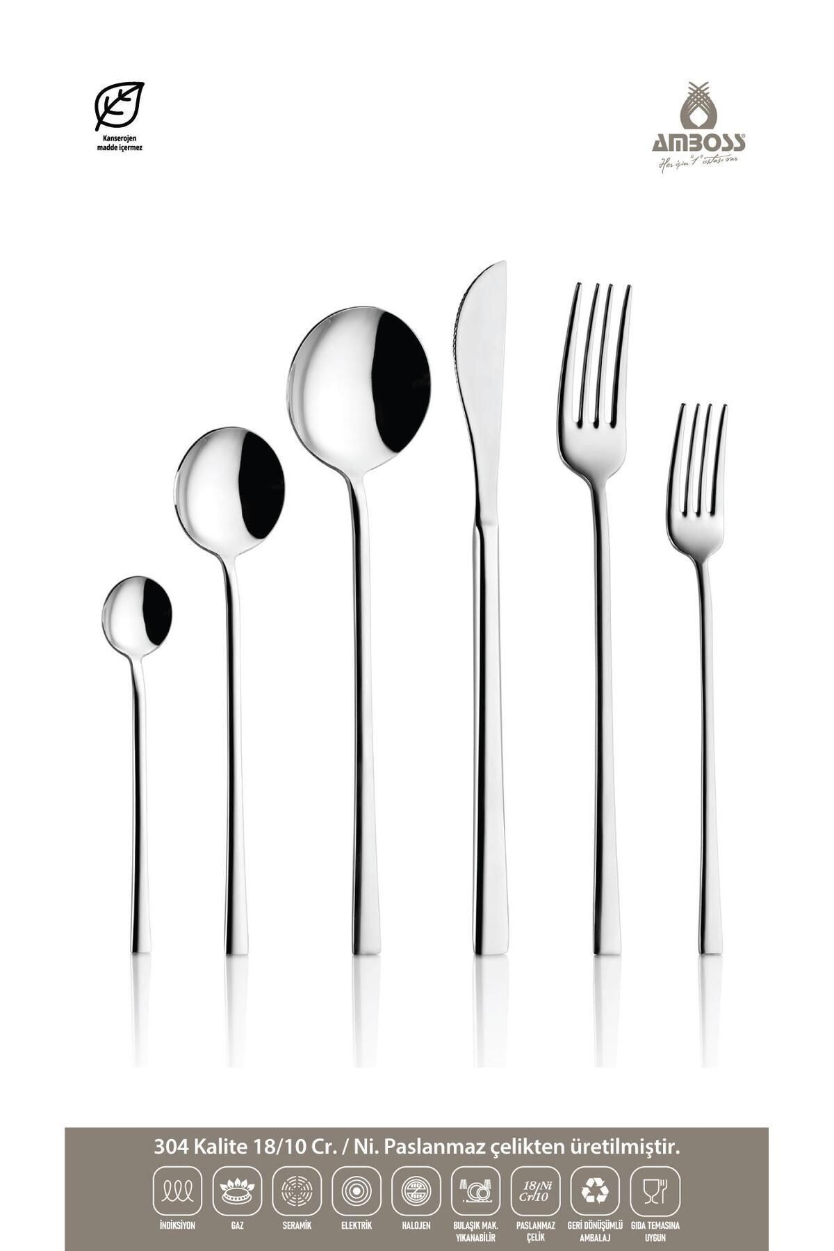 Amboss-Ruby 72 Pieces - Fork, Spoon and Knife Set 2