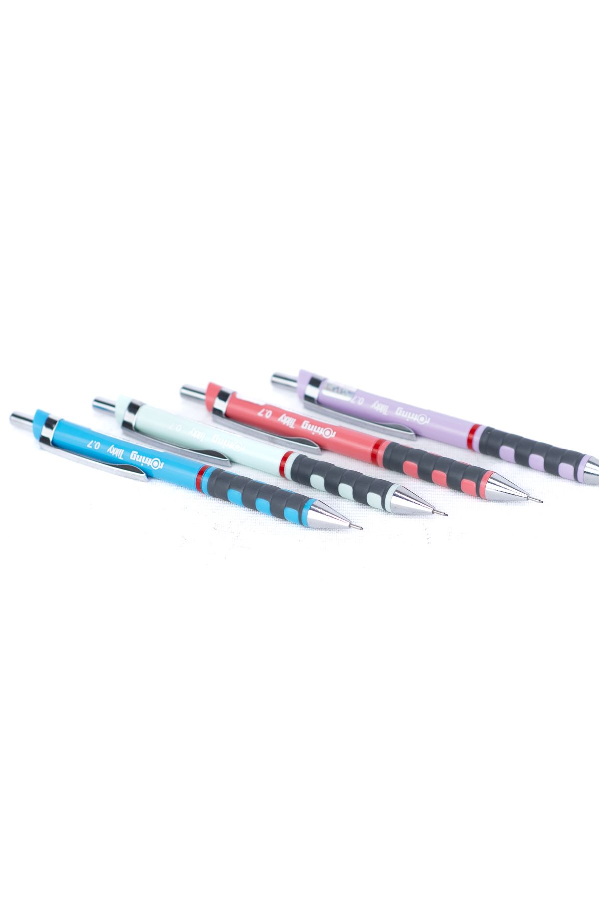Rotring-Oppland Tikky 2B قرطاسية Rotring - 0.7 مم طرف ناعم مريح، مجموعة متينة مكونة من 4 قطع 2