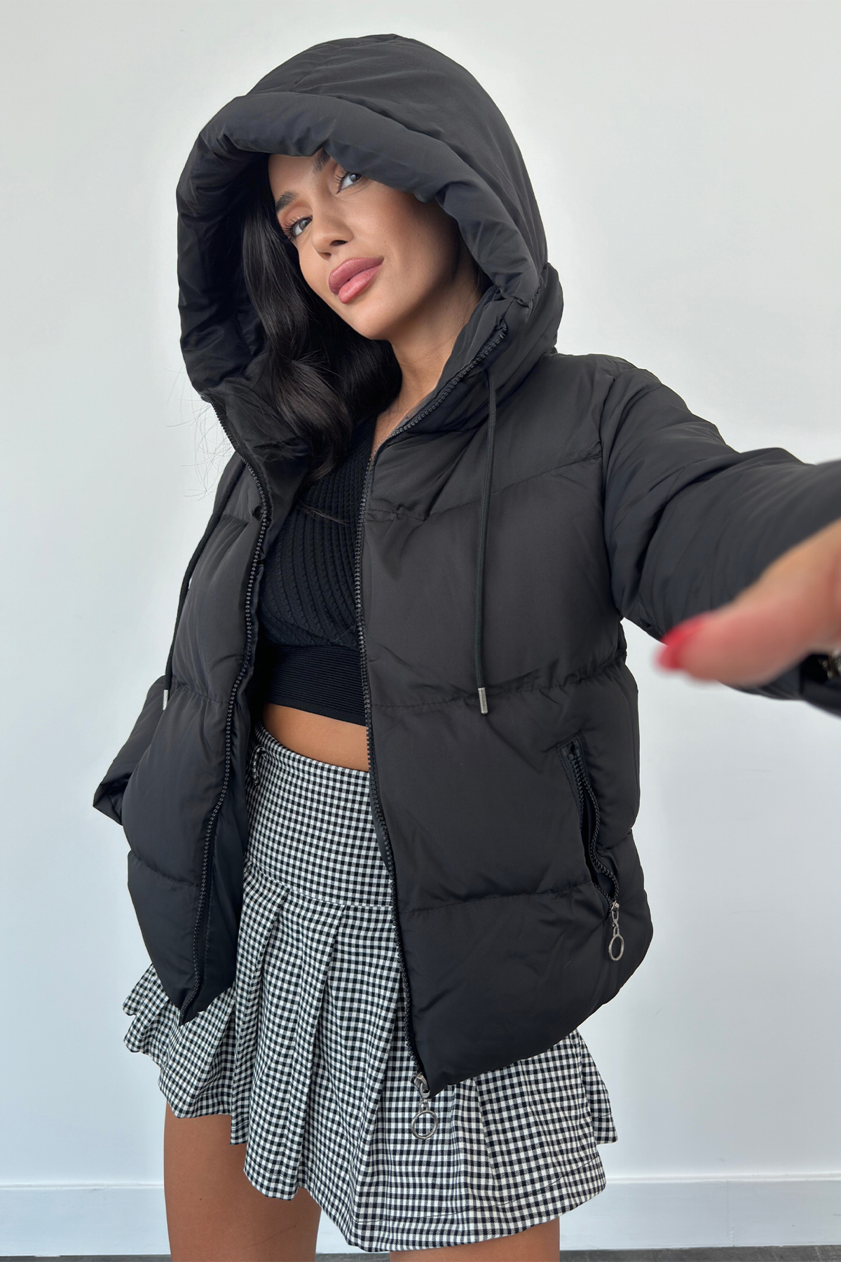 Weyeze Kapucnis pufferkabát Ac-y50230lnw