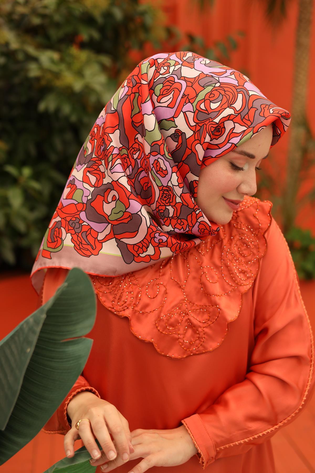 روسری زنانه خانه ابریشم | 11434-09 Silk Home - Image 3